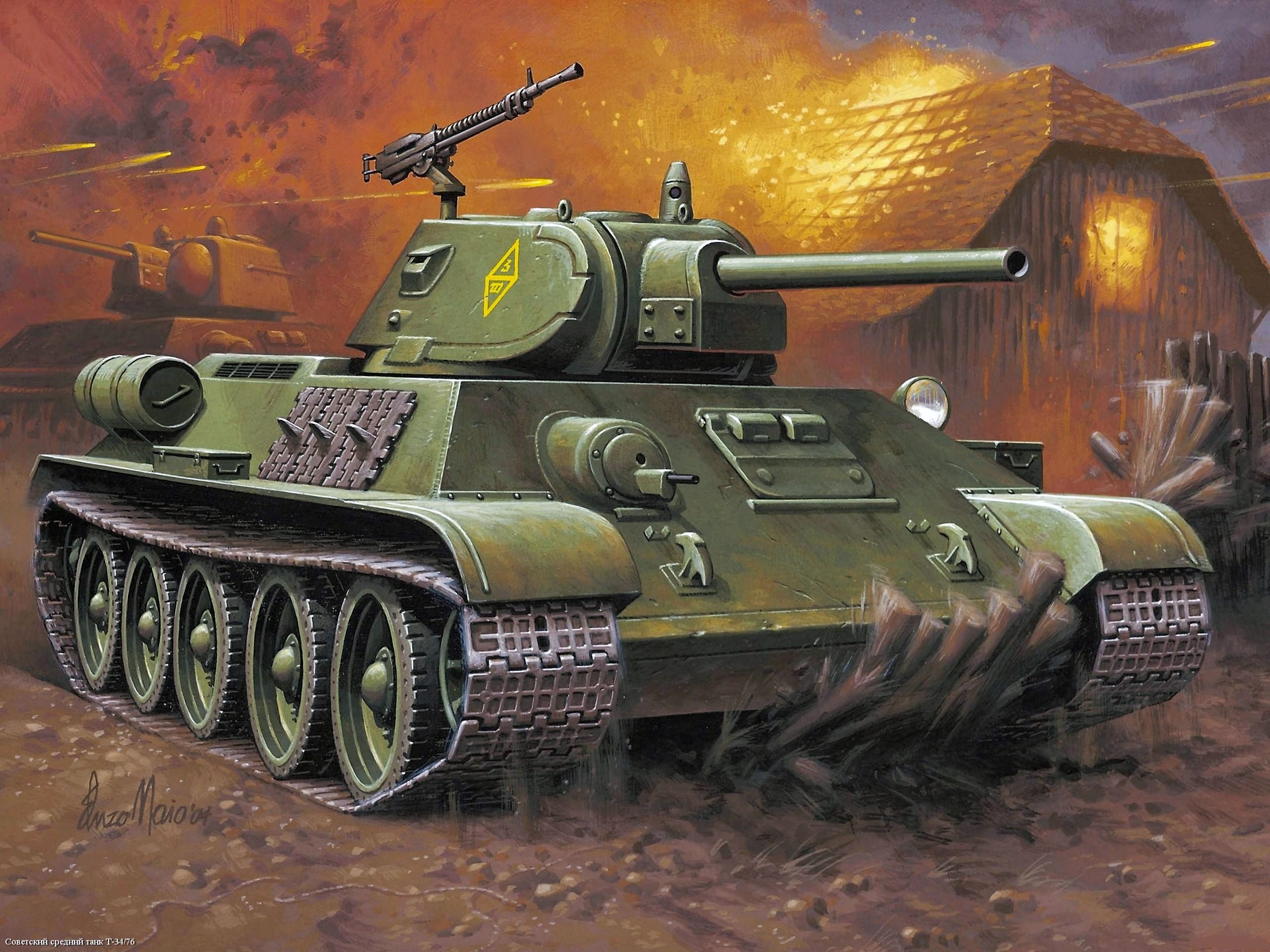 Фото танка т 34 рисунок