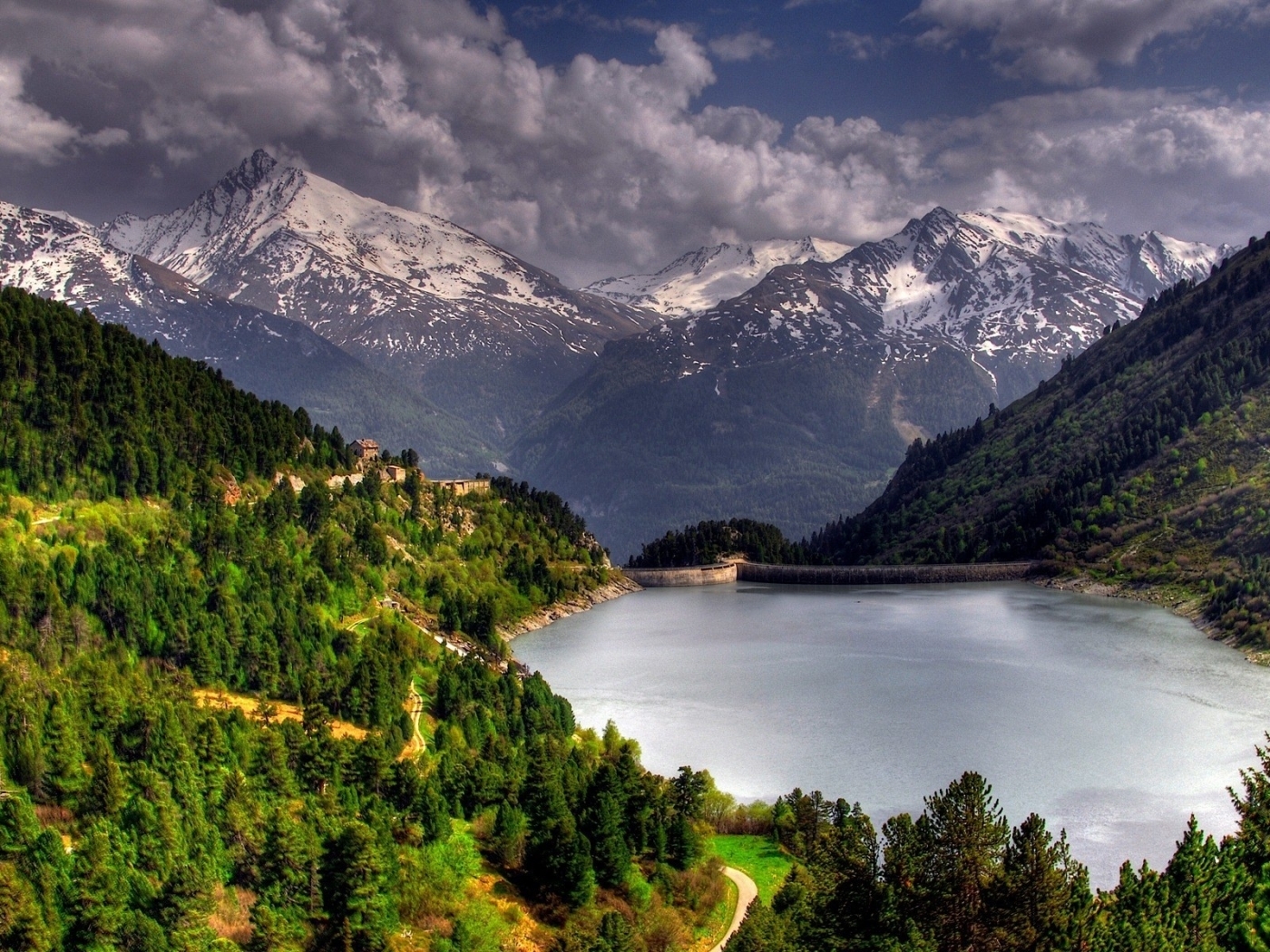 mountains, landscape, nature, lakes Image for desktop