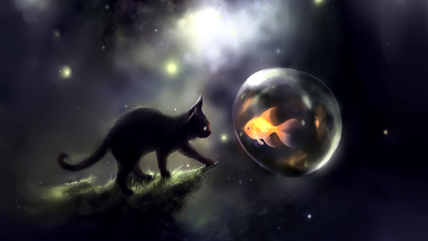 Space animals. Литовский художник Rihards Donskis (apofiss). Котики арт. Черный кот фэнтези. Фэнтези кошки.