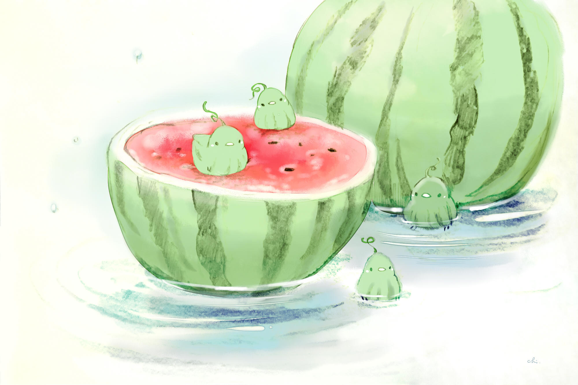 Watermelon - Zerochan Anime Image Board