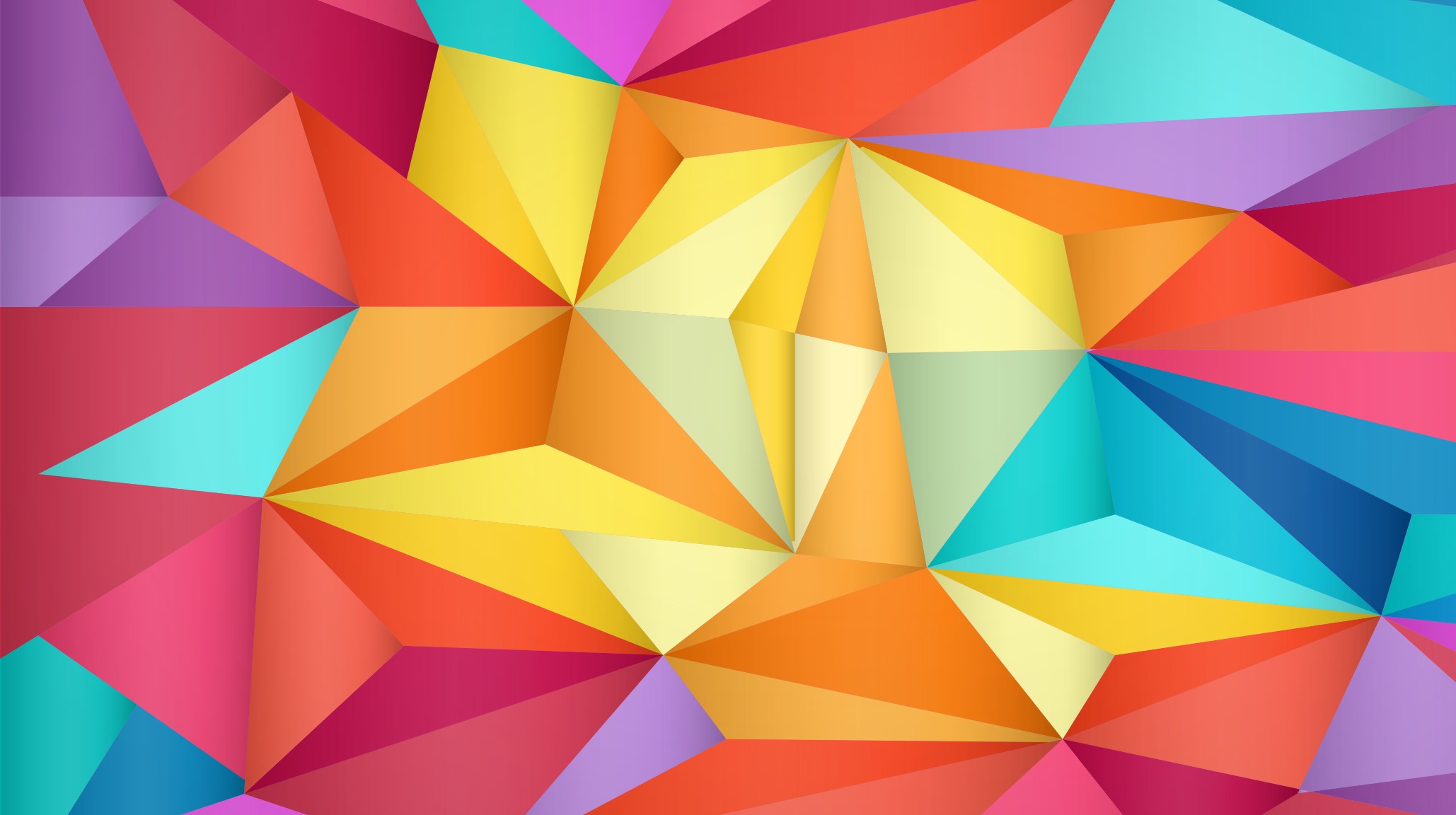 multicolored, triangles, abstract, motley phone wallpaper