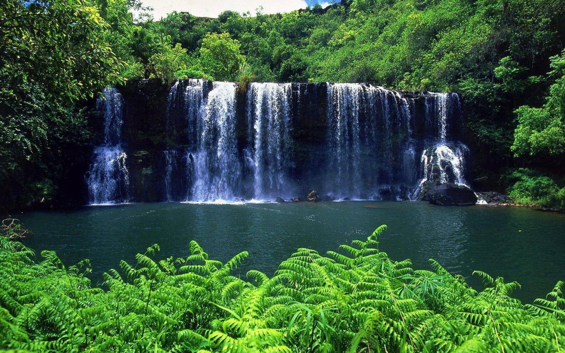 Гавайи водопады