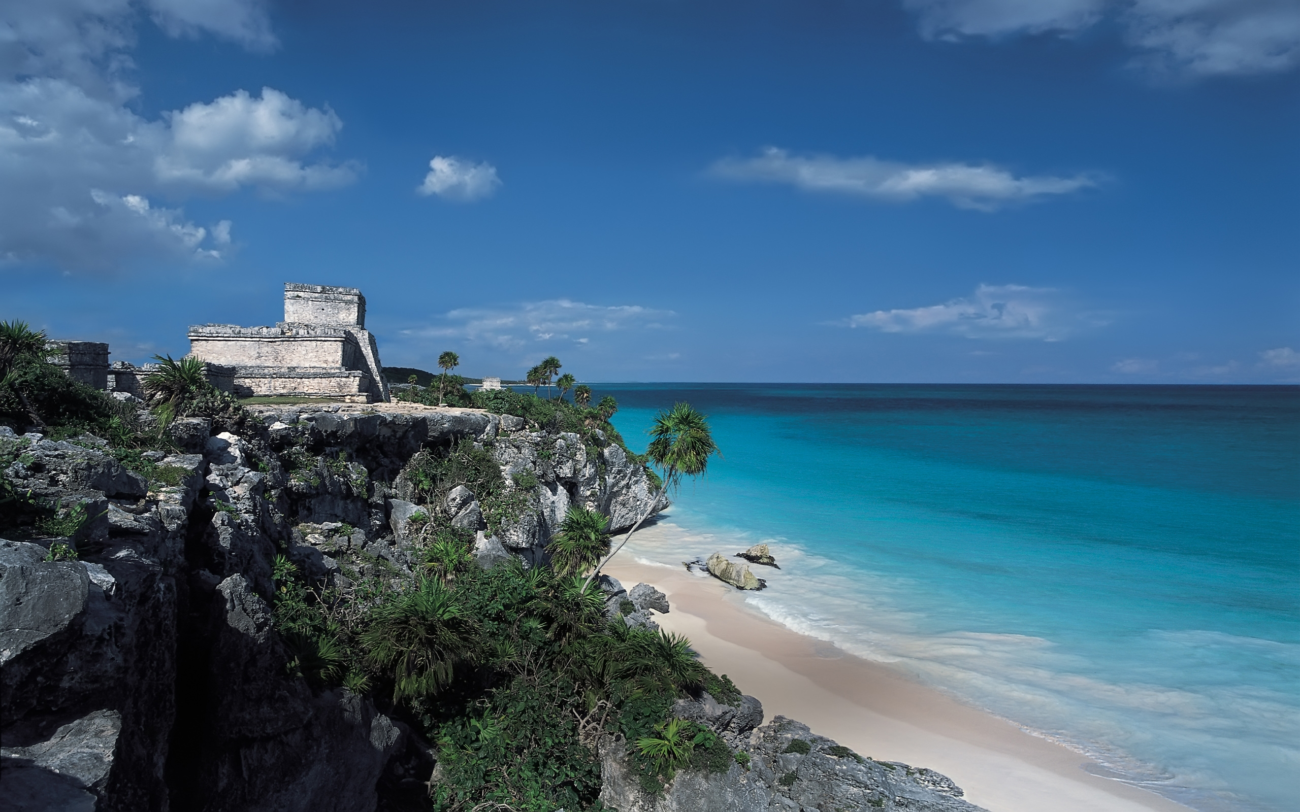 167332 скачать обои пляж, мексика, сделано человеком, тулум, археологический памятник - заставки и картинки бесплатно