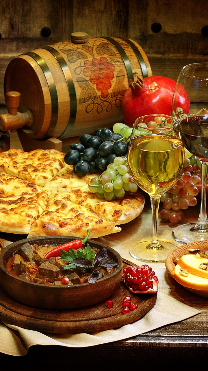 1296848 免費下載壁紙 食物, 静物, 桶, 奶酪, 面包, 胡椒, 辣椒, 比萨, 葡萄酒 屏保和圖片