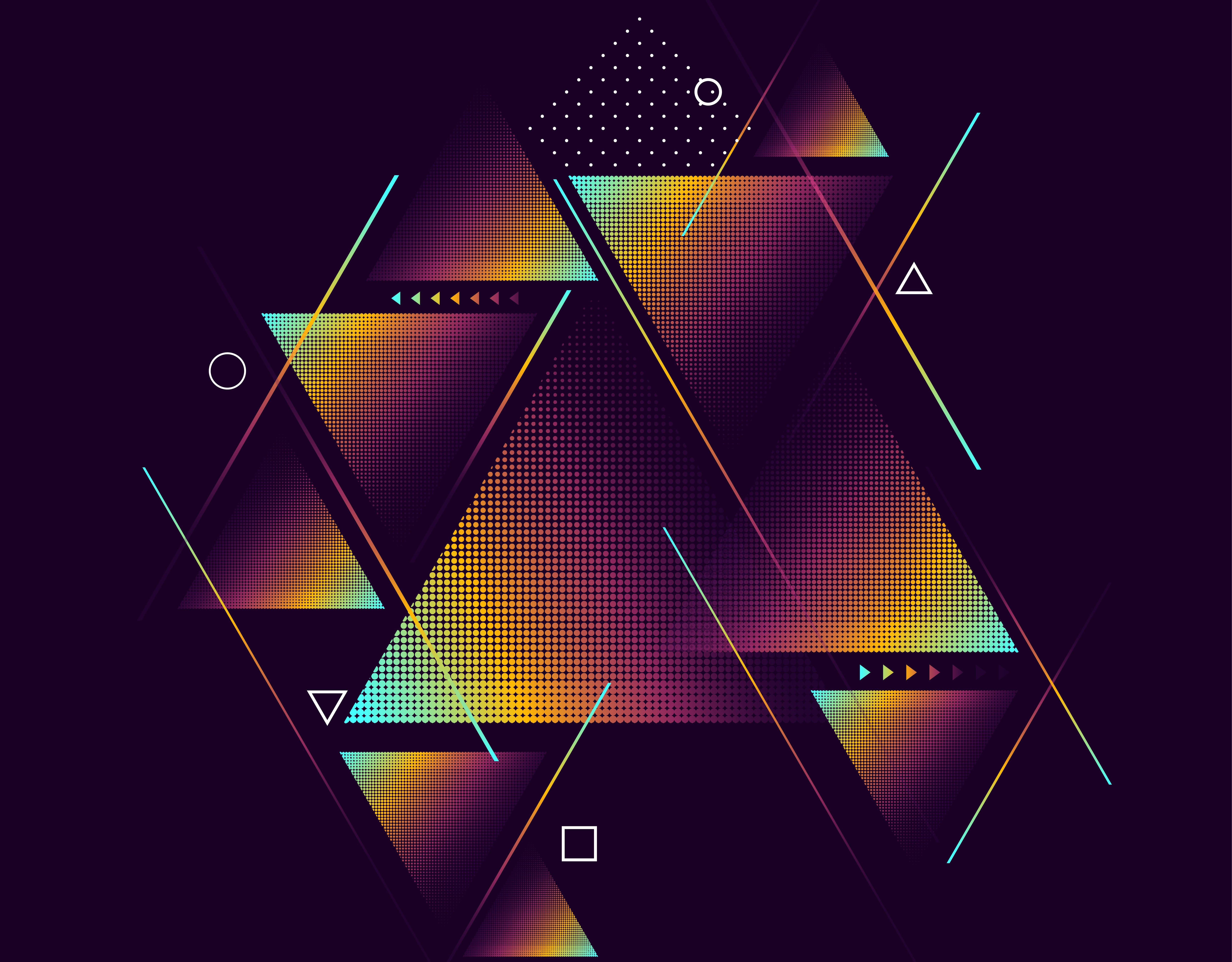 geometry, purple, abstract, triangle