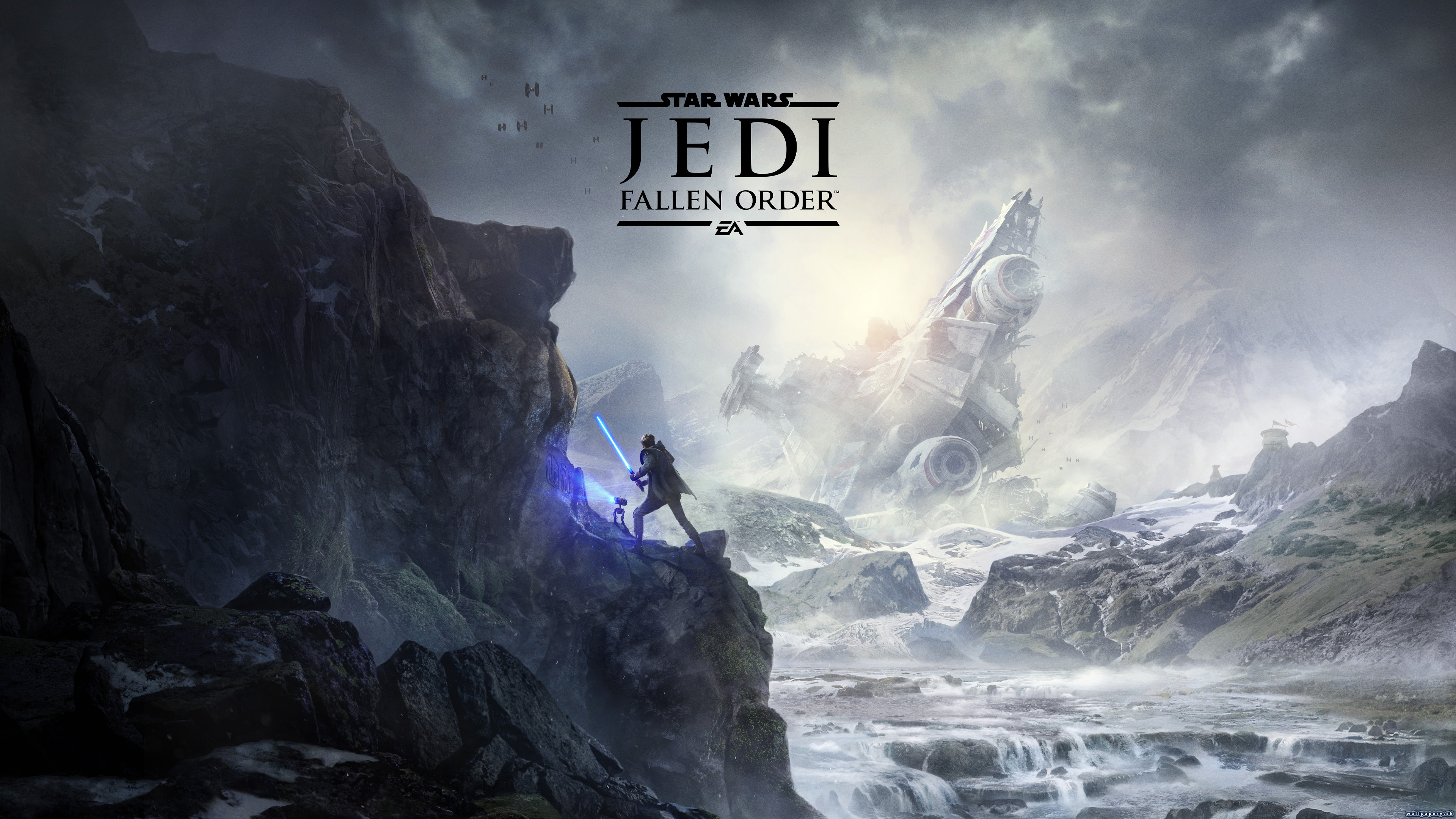 star wars jedi: fallen order, video game, cal kestis, lightsaber, star destroyer, star wars for Windows