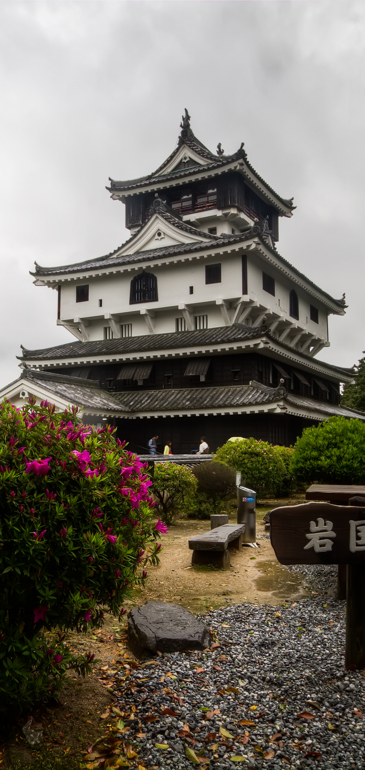 1162397 baixar imagens feito pelo homem, castelo de iwakuni, arquitetura, primavera, florescer, floração, hiroshima, arbusto, prefeitura de yamaguchi, castelo, japão, castelos - papéis de parede e protetores de tela gratuitamente