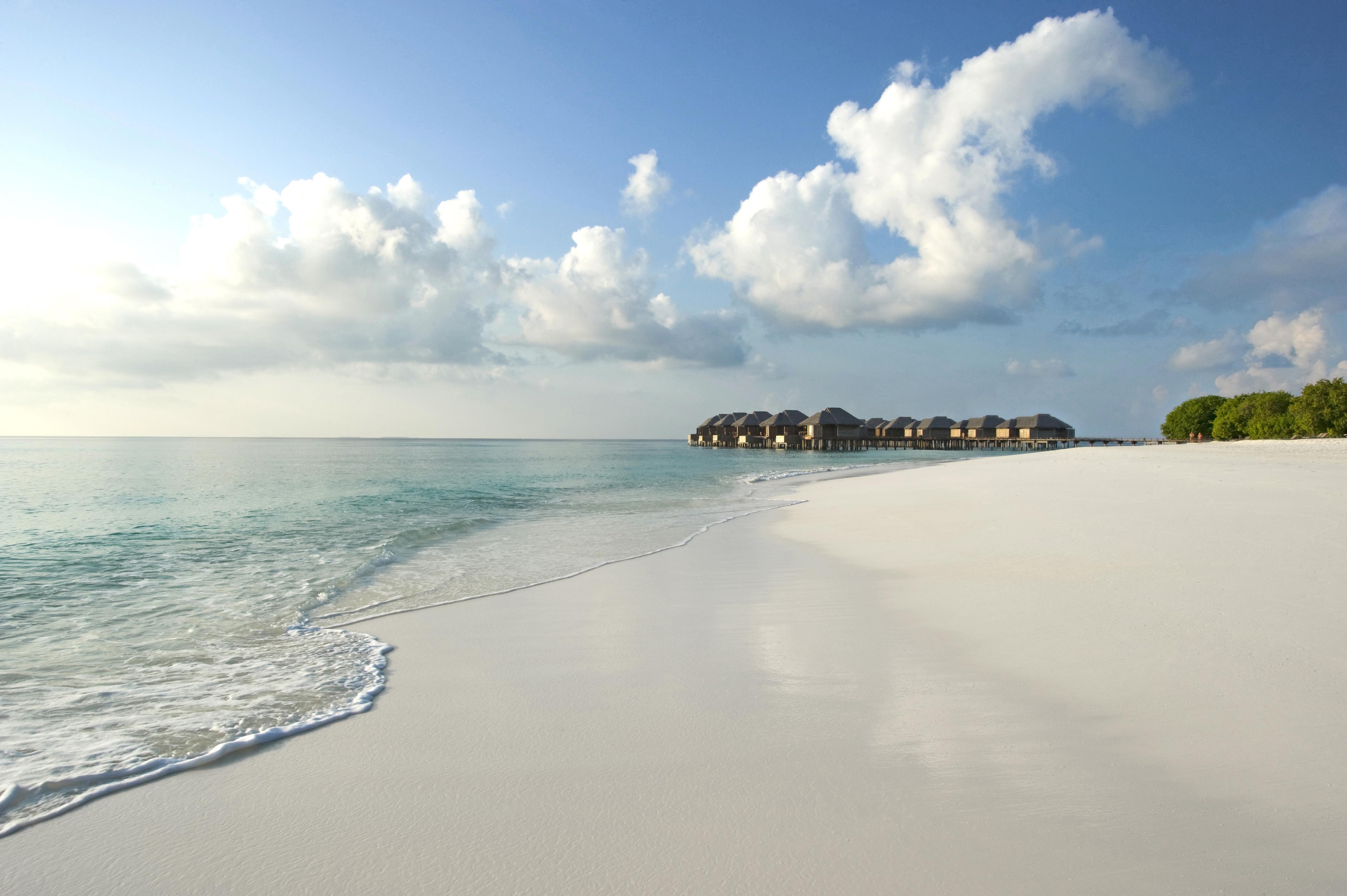 Full HD Wallpaper sea, nature, sand, shore, bank, tropics, maldives