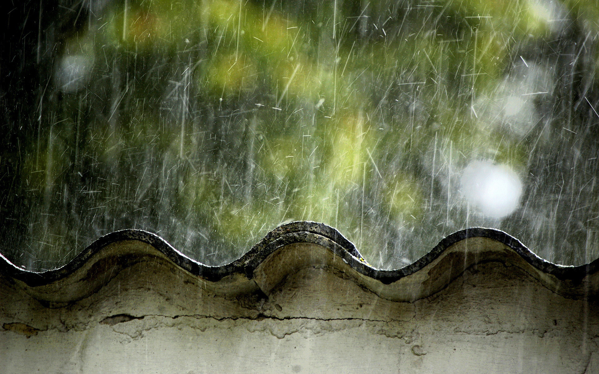 Download mobile wallpaper Landscape, Rain for free.