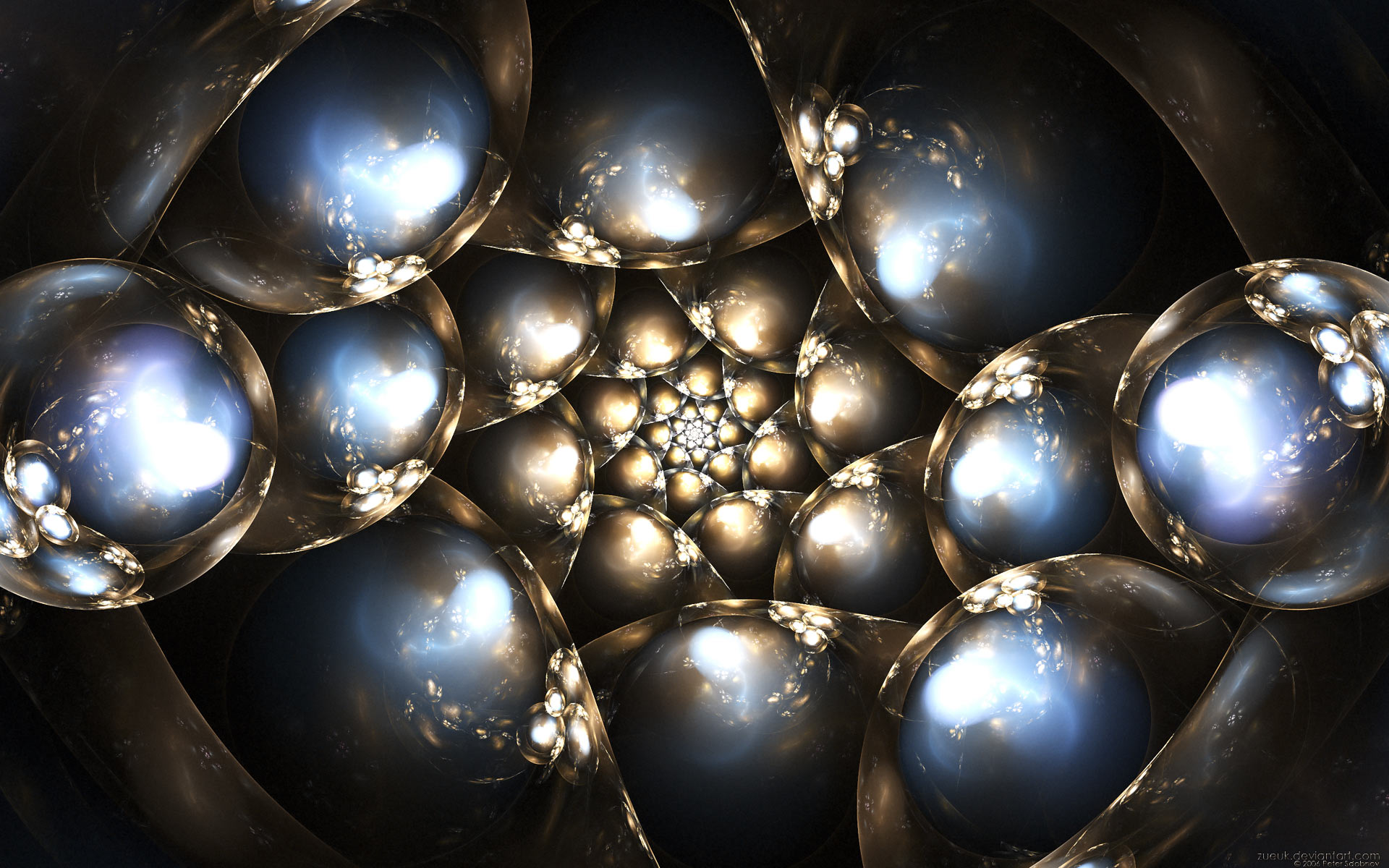 abstract, sphere, fractal, bubble, pattern Smartphone Background