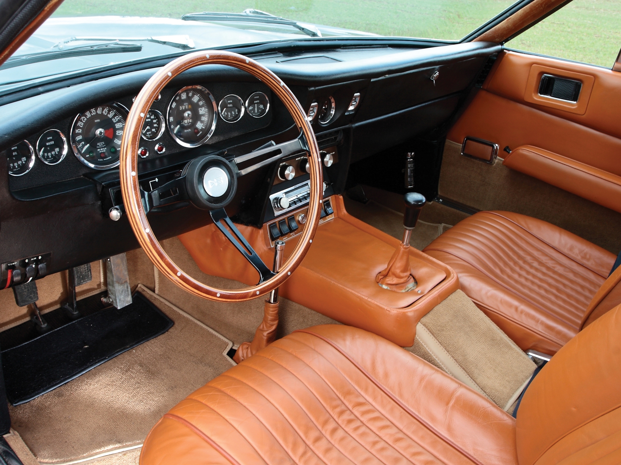 1969, steering wheel, rudder, interior, aston martin, cars, dbs, salon, speedometer, v8