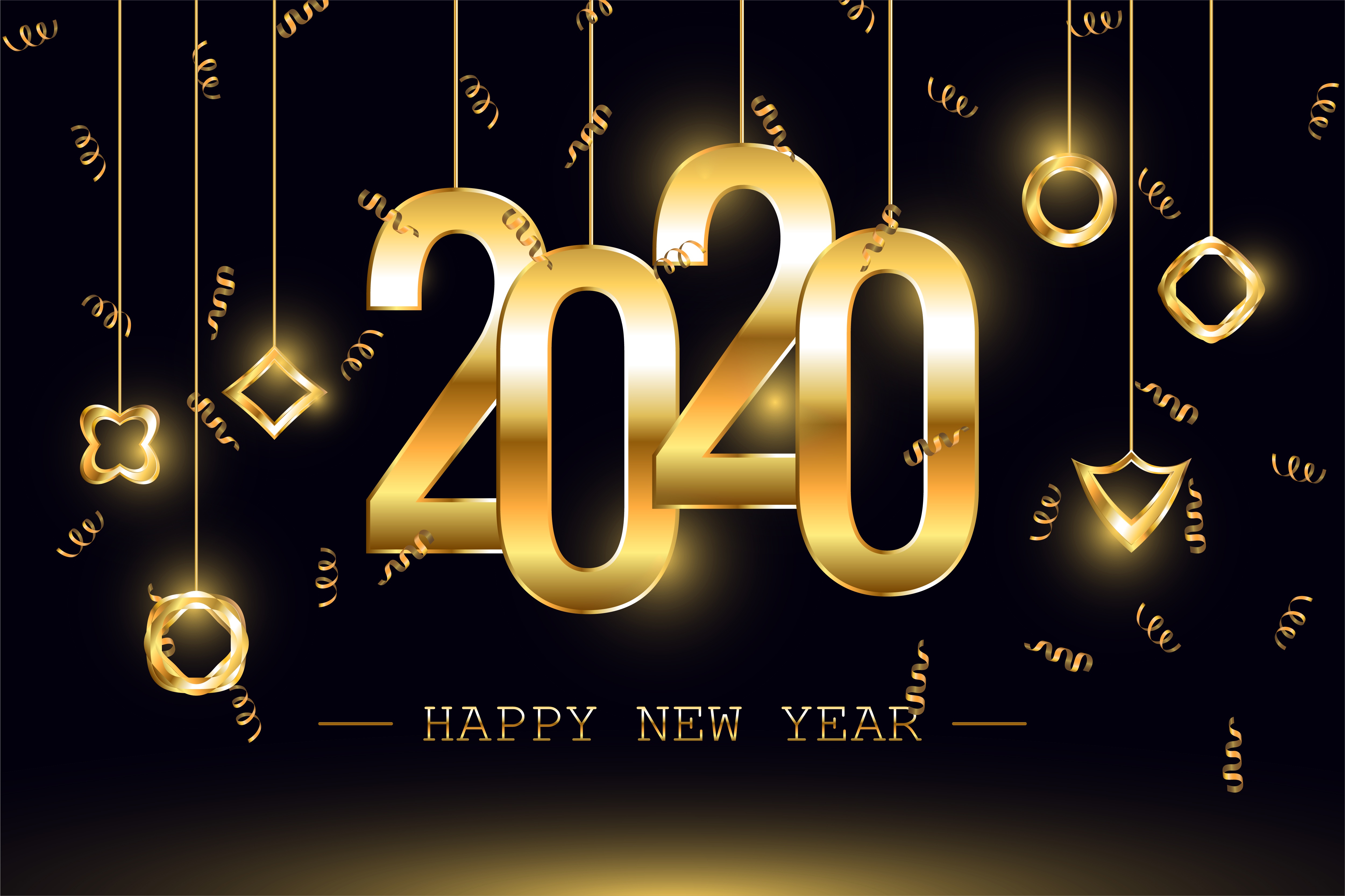 966083壁紙のダウンロードホリデー, 2020年新年, あけましておめでとう, 新年-スクリーンセーバーと写真を無料で