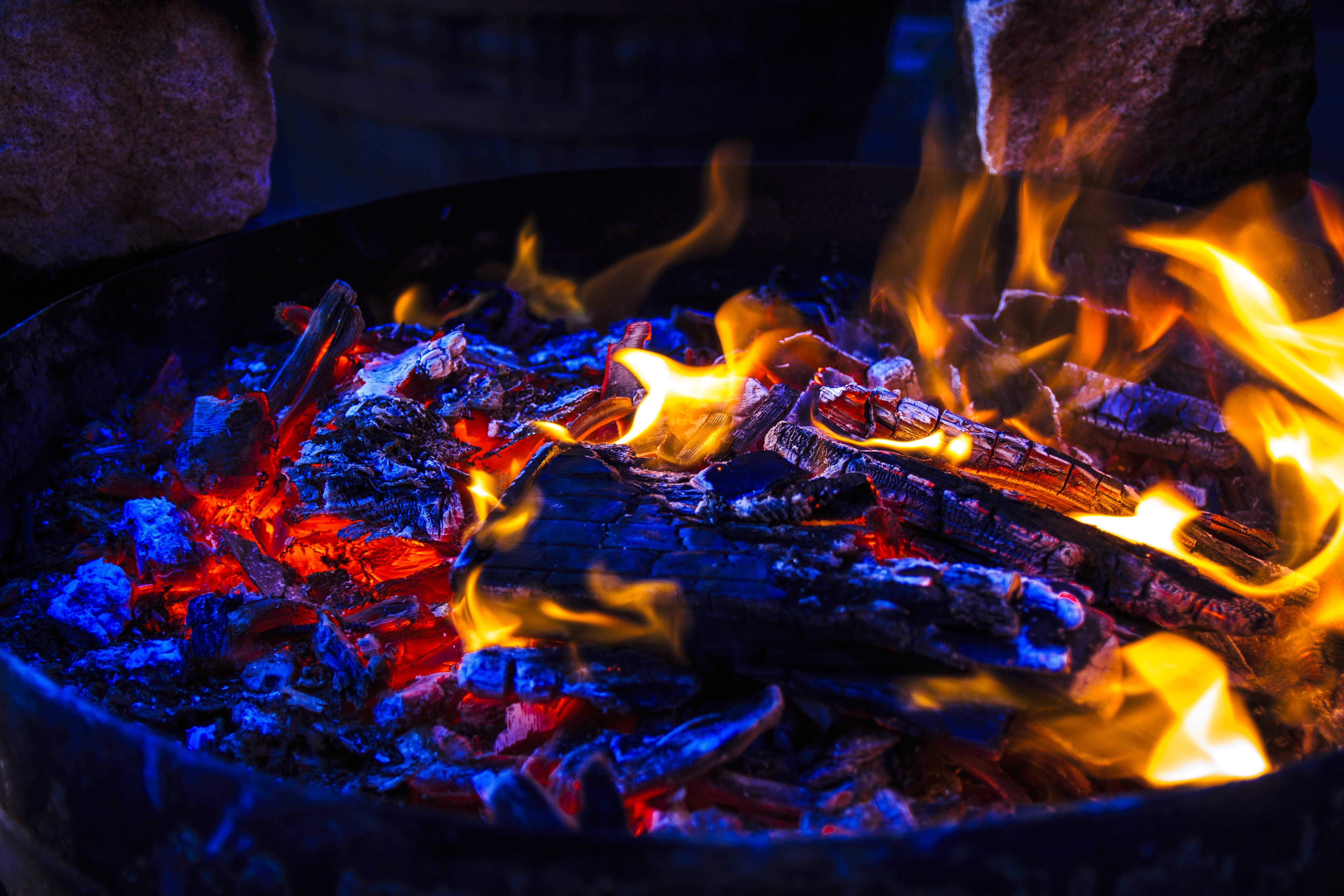 bonfire, firewood, fire, coals, miscellanea, miscellaneous, ash