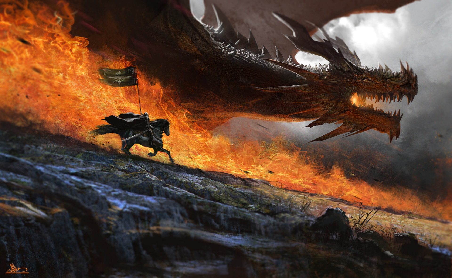 Война фэнтези драконы