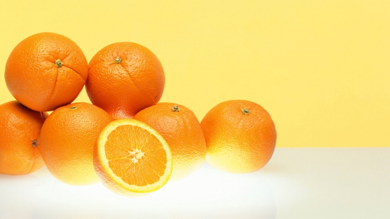 fruits, food, oranges, yellow HD wallpaper