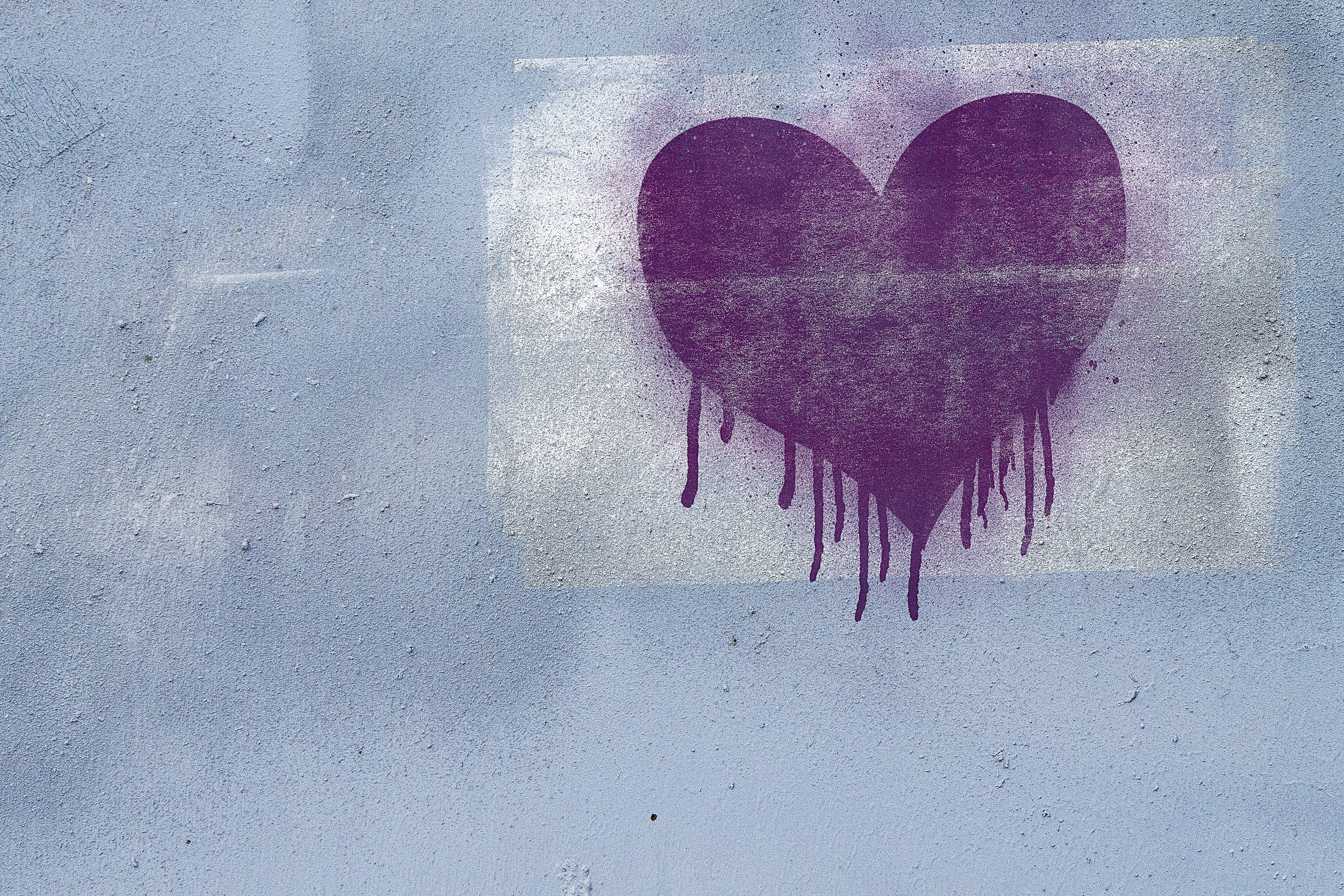 Скачать картинку Граффити, Стена, Сердце, Любовь в телефон бесплатно.