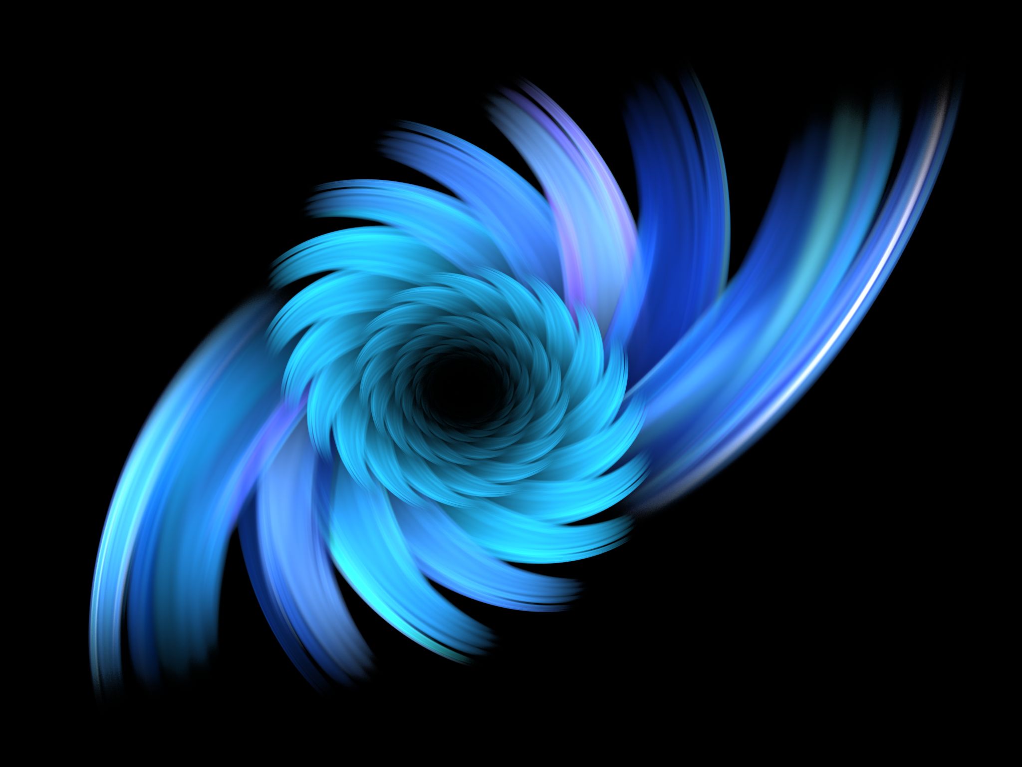 vortex, blue, abstract, swirl, apophysis (software) 1080p