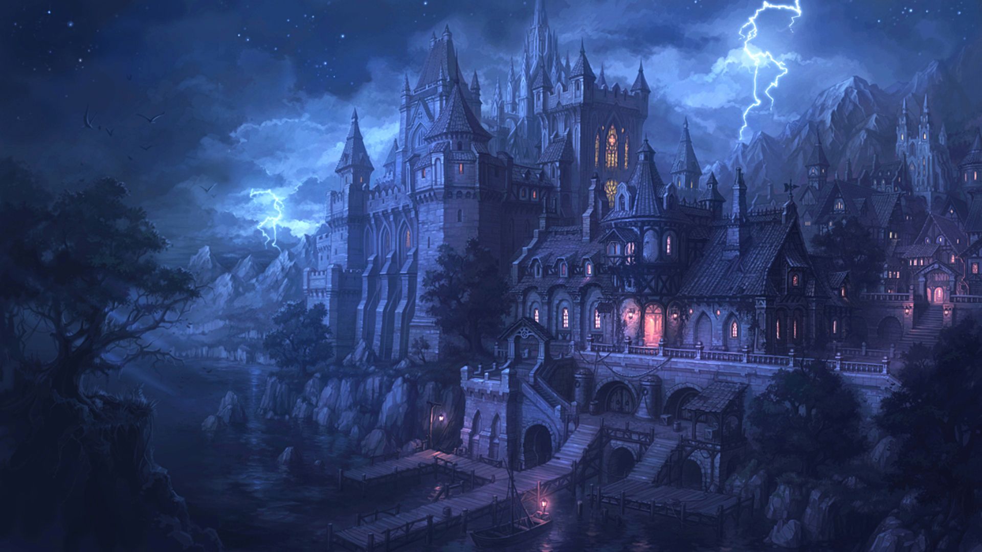 Desktop FHD fantasy, castle, castles