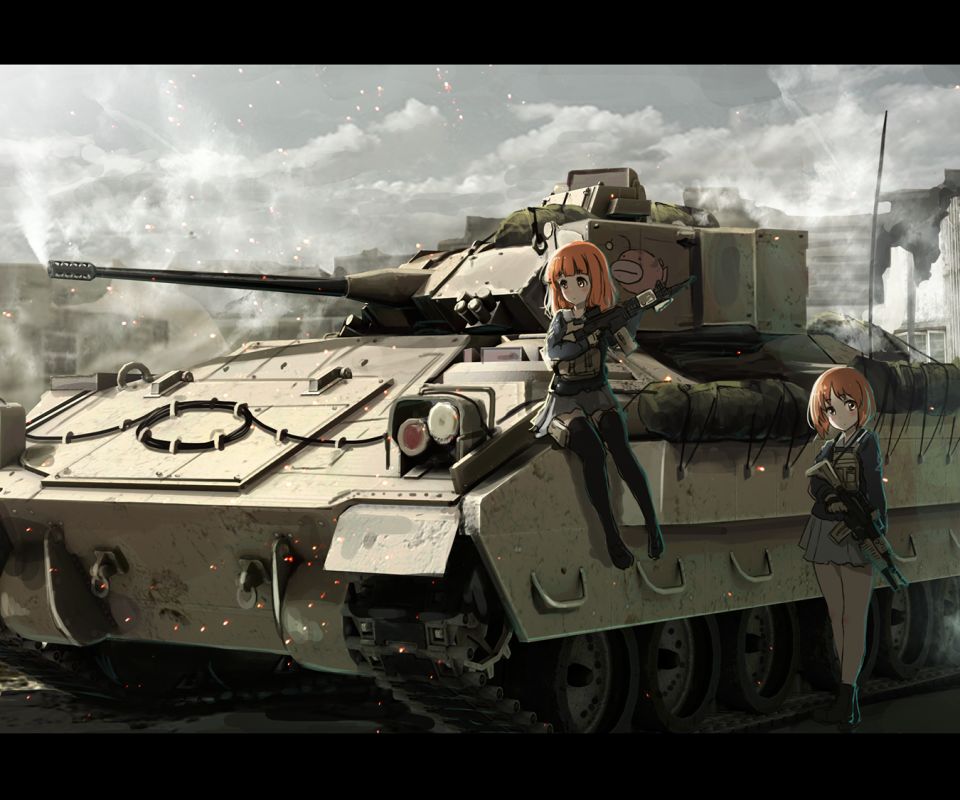 Fondo De Pantalla De Escritorio Hd Animado Girls Und Panzer Miho Nishizumi Yukari Akiyama 