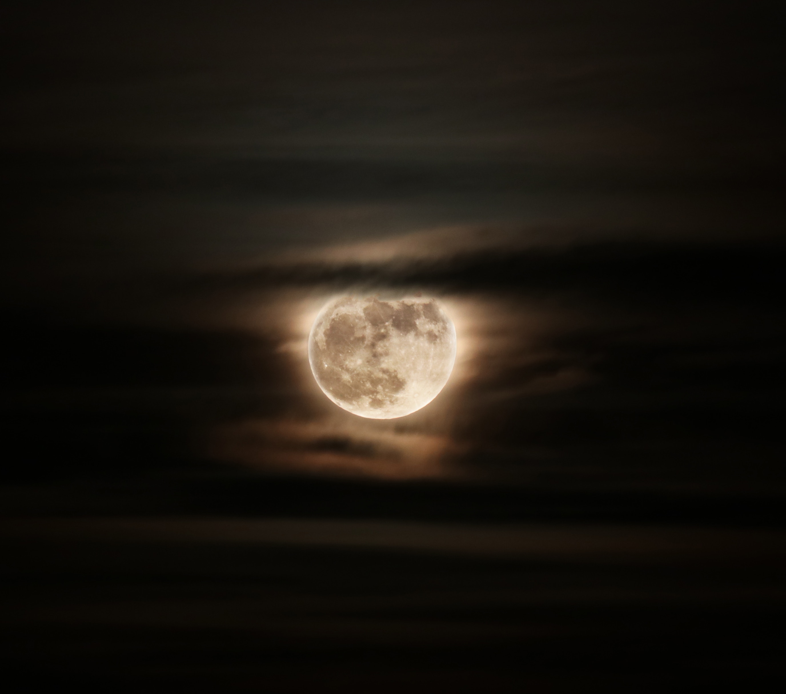 full moon, sky, dark, eclipse, moon, night, clouds Full HD