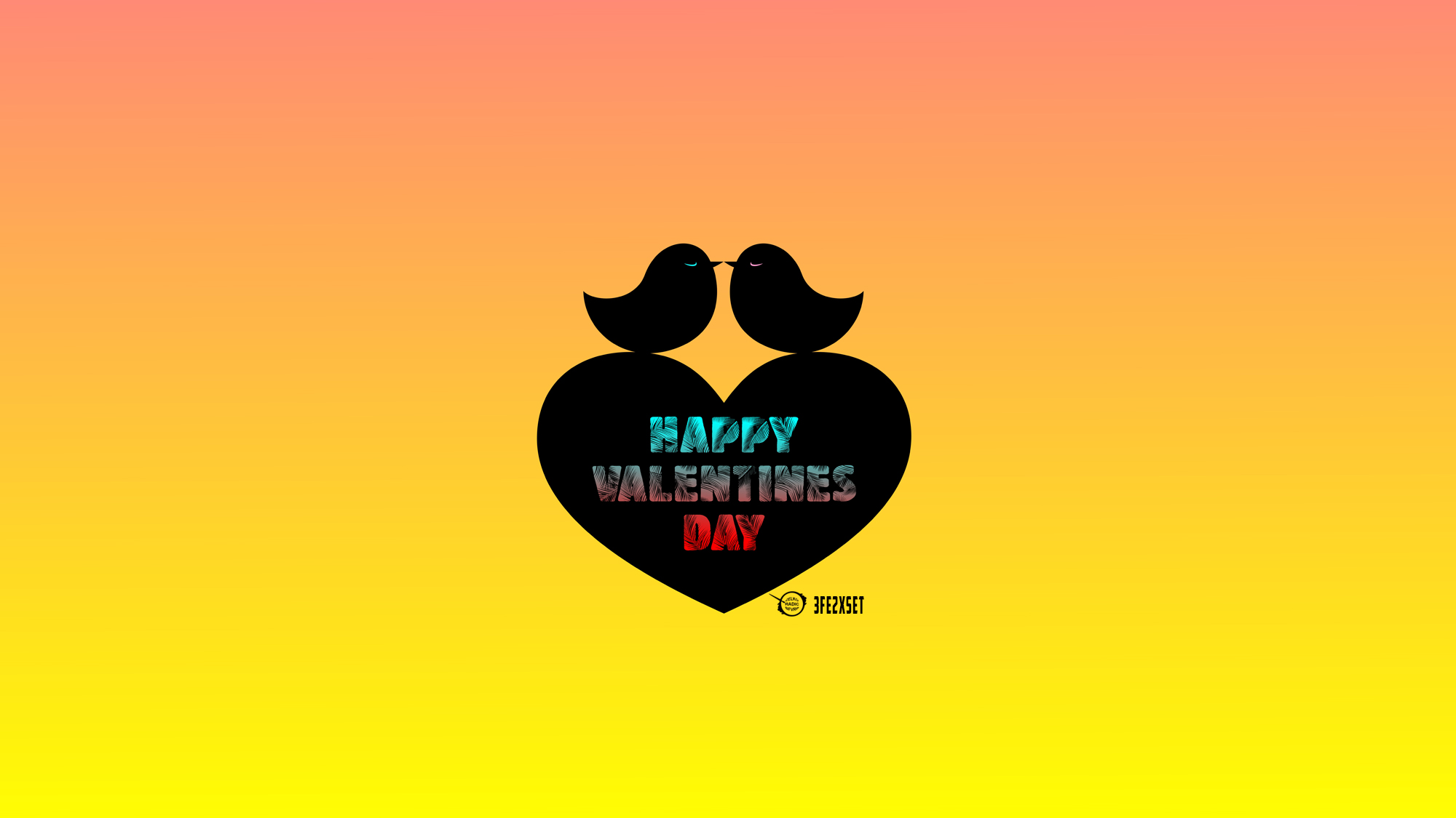 Download mobile wallpaper Valentine's Day, Bird, Holiday, Colorful, Heart, Happy Valentine's Day for free.