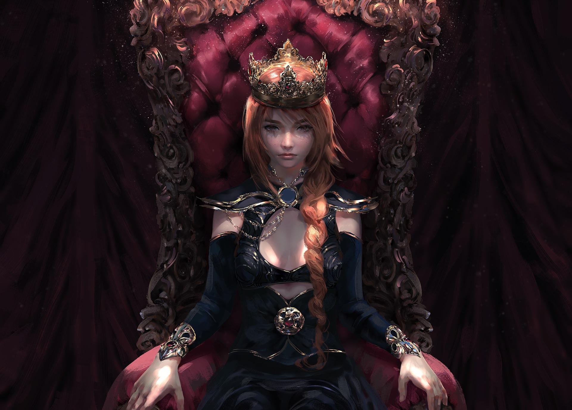 Королева на троне
