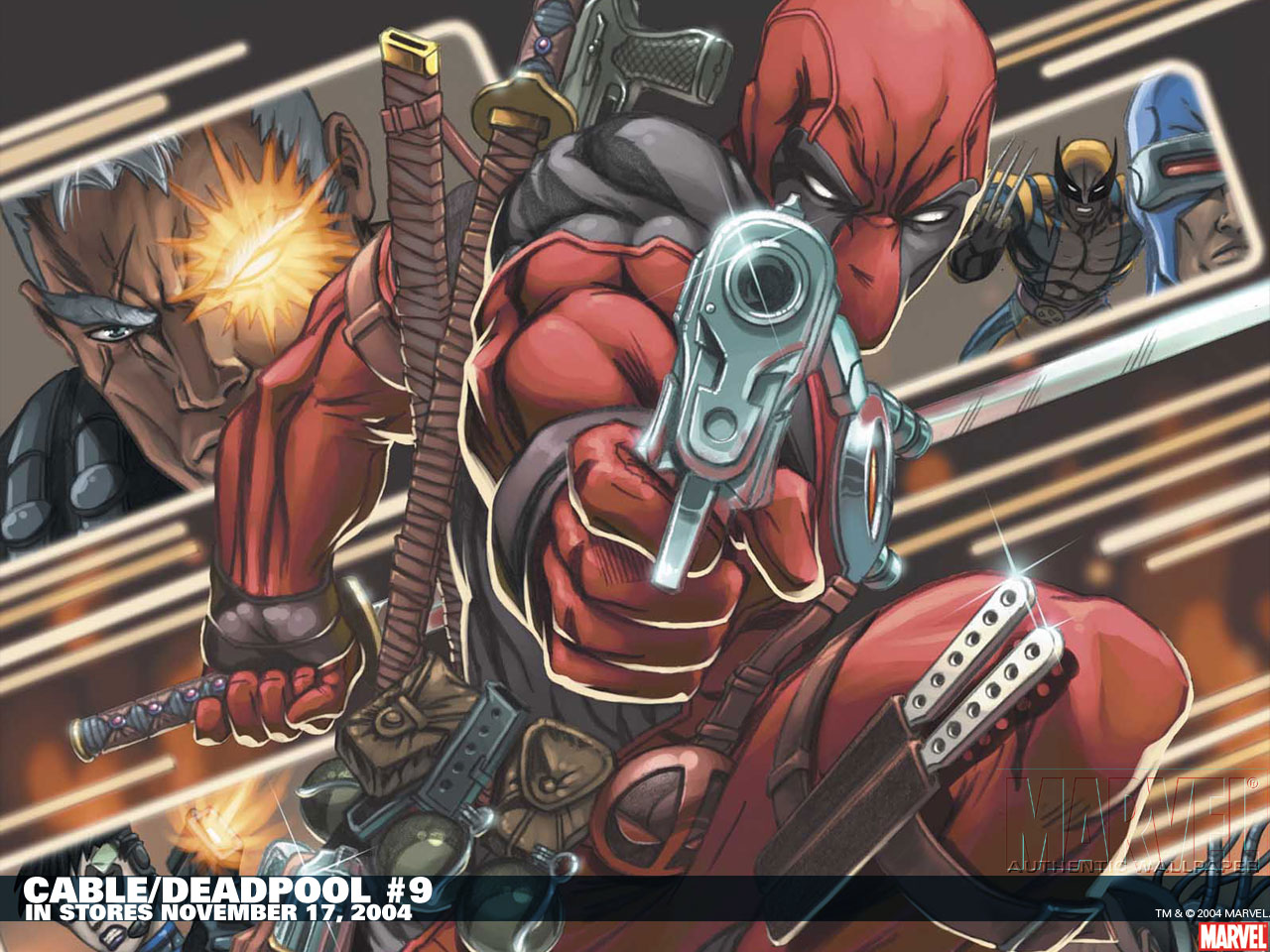 deadpool, wolverine, comics, cable & deadpool, cable (marvel comics), cyclops (marvel comics) Aesthetic wallpaper
