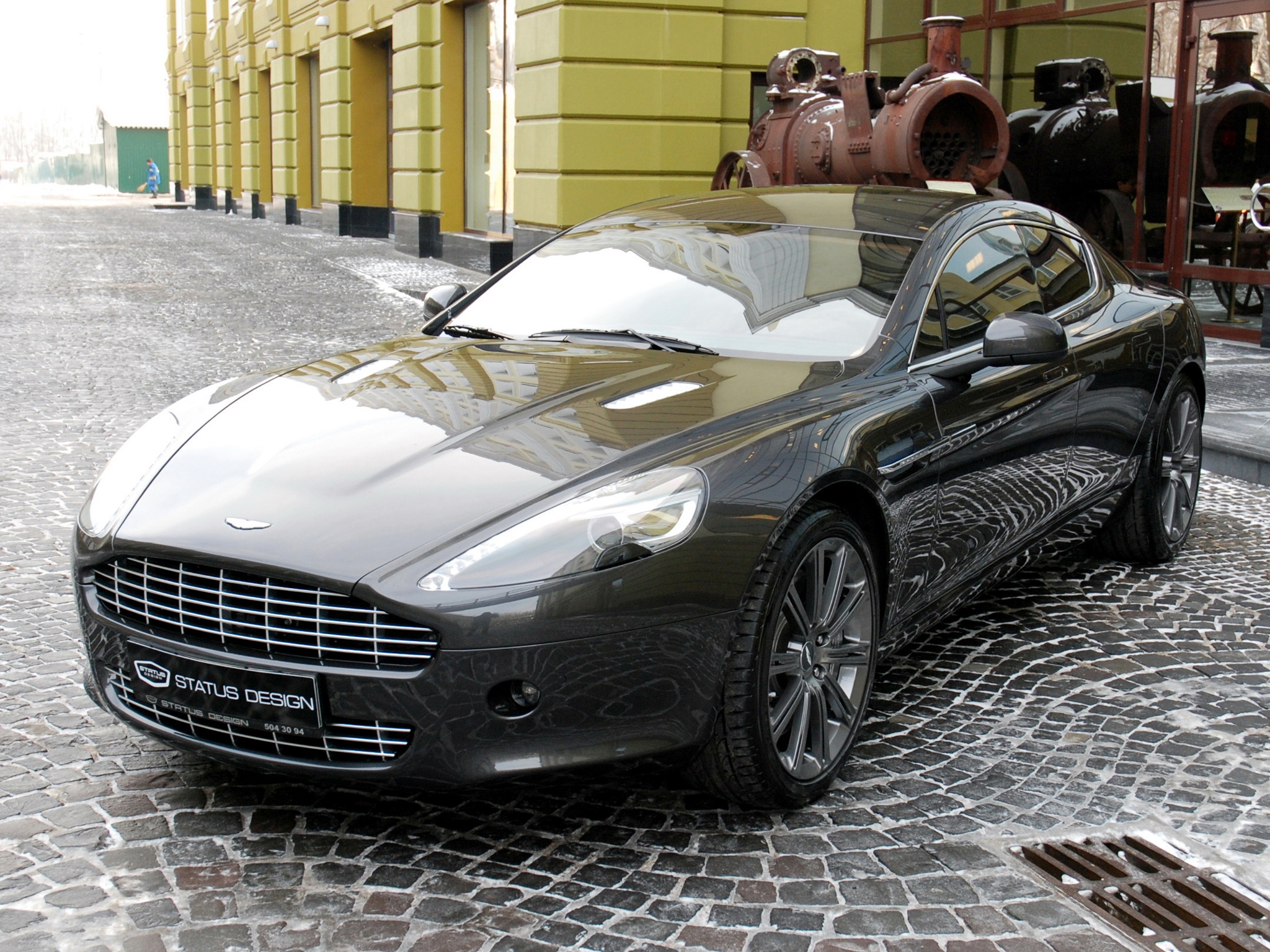 aston martin, cars, black, front view, style, 2011, rapide 2160p