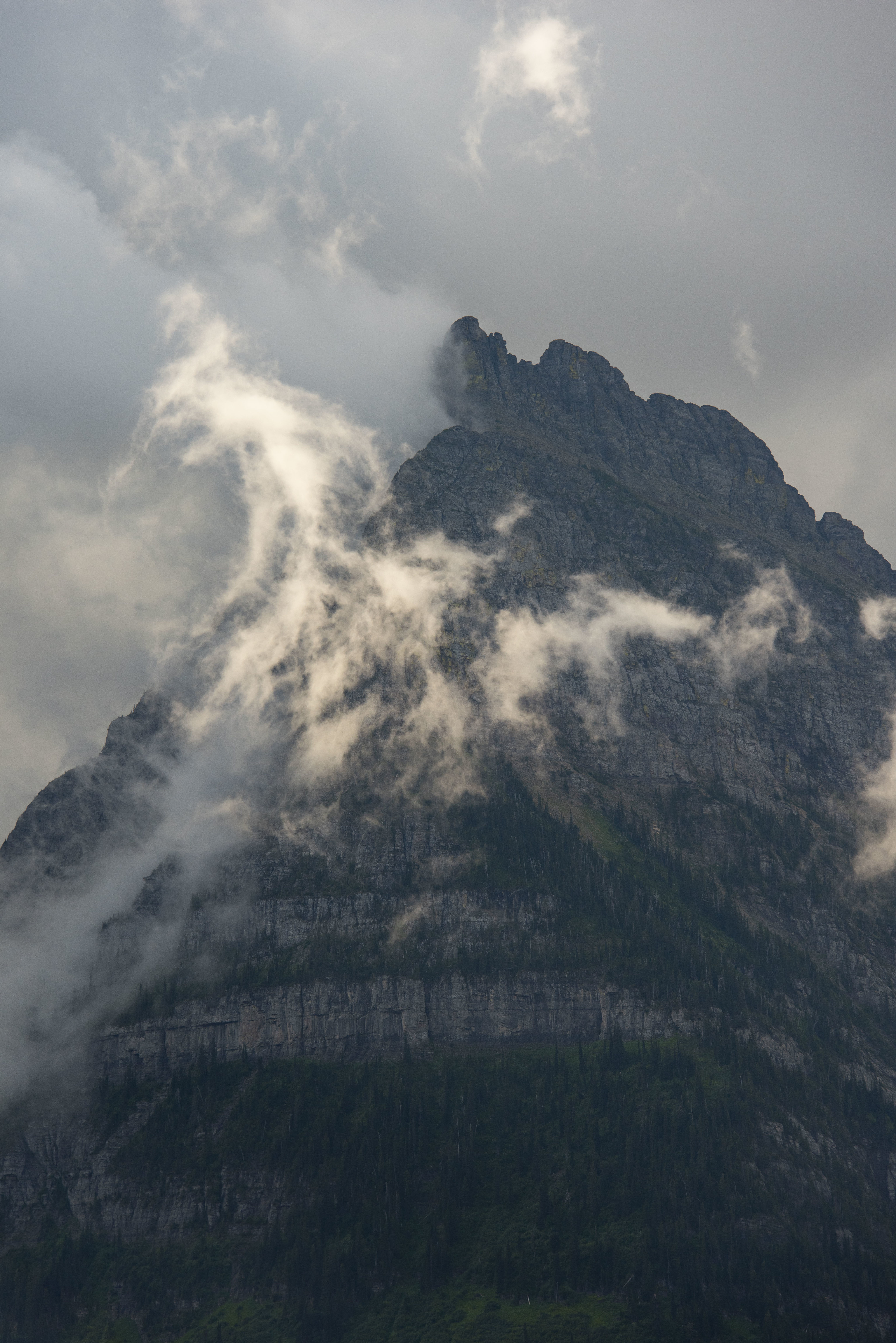 Free download wallpaper Nature, Trees, Rocks, Mountain, Fog on your PC desktop