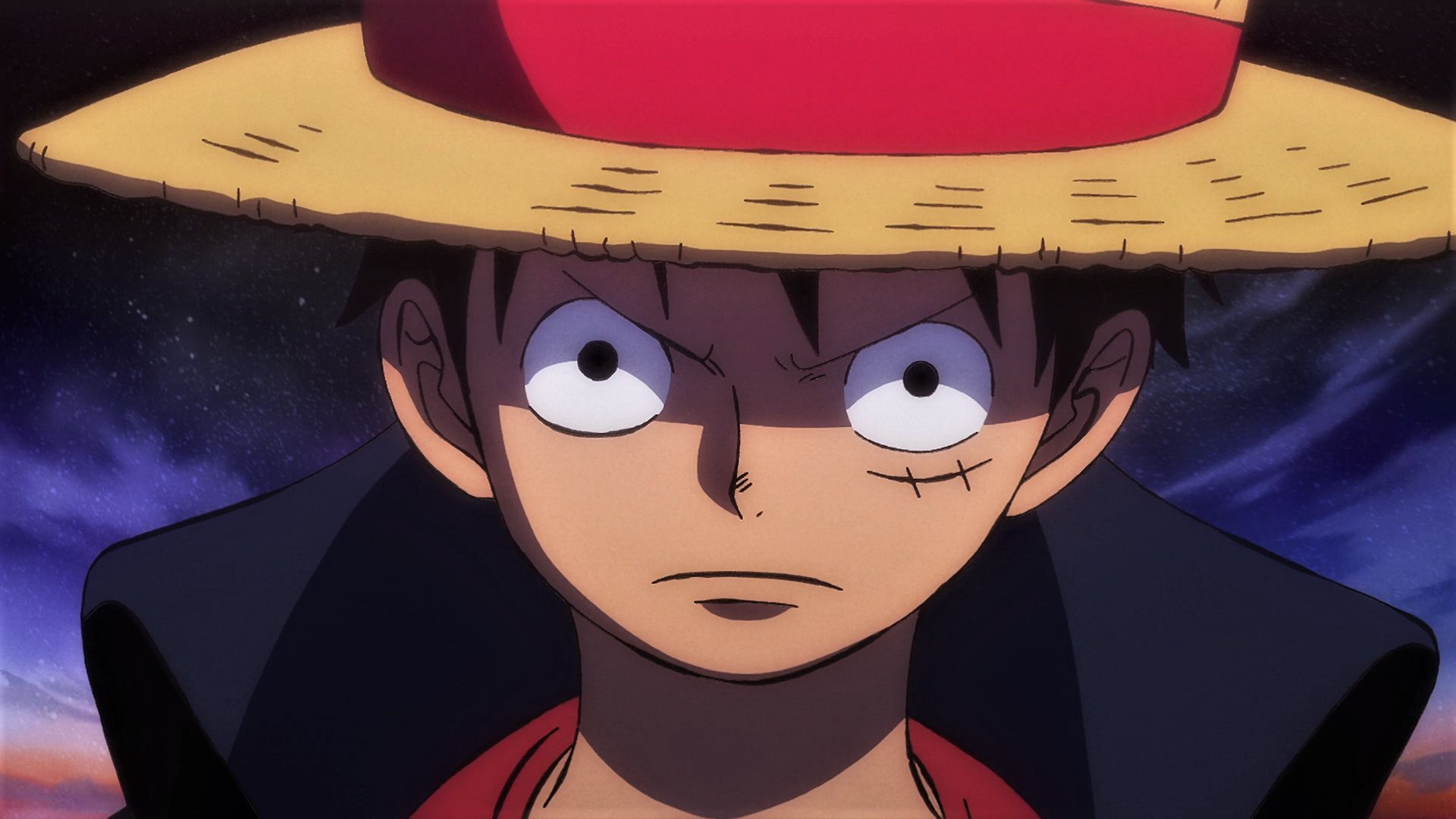 Monkey D. Luffy do One Piece. Imagens do anime e dos jogos.