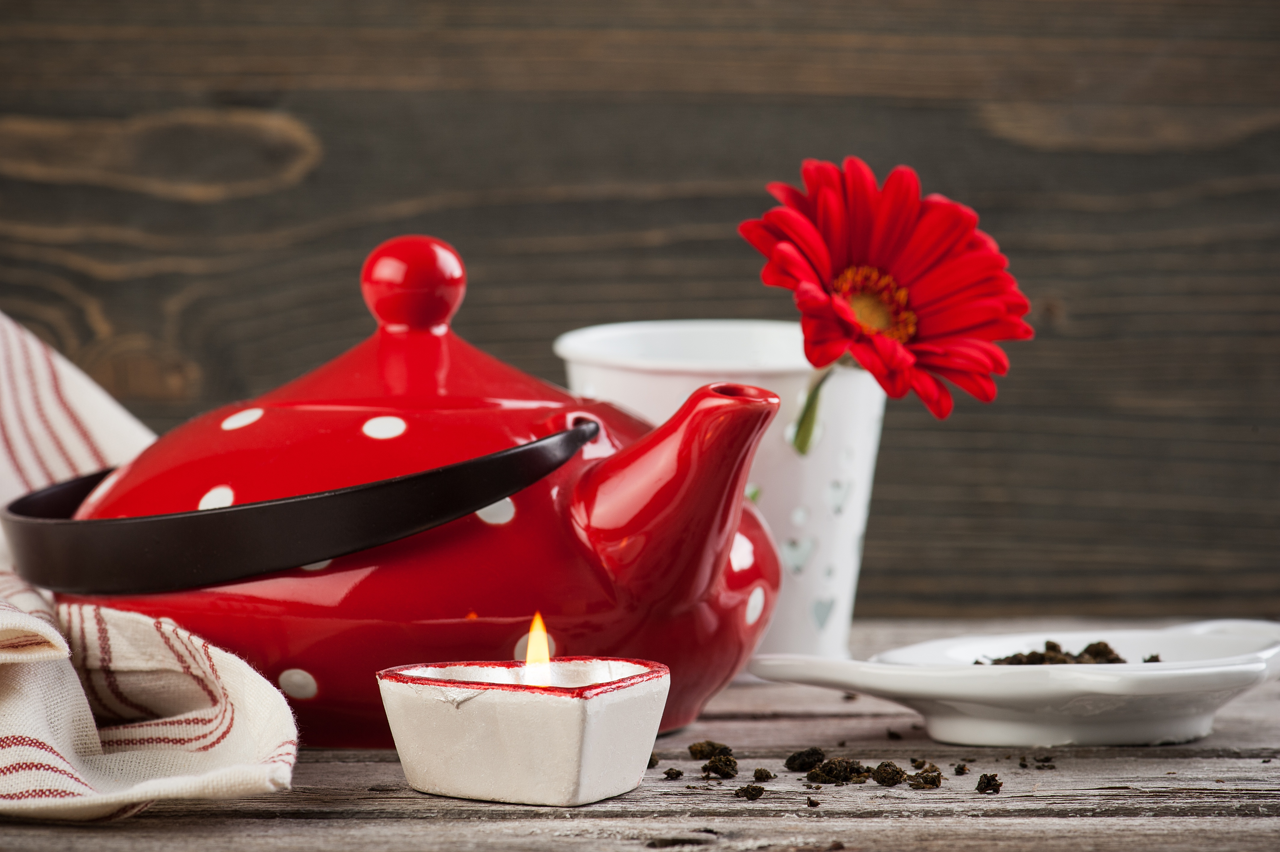 photography, still life, candle, kettle, teapot 1080p