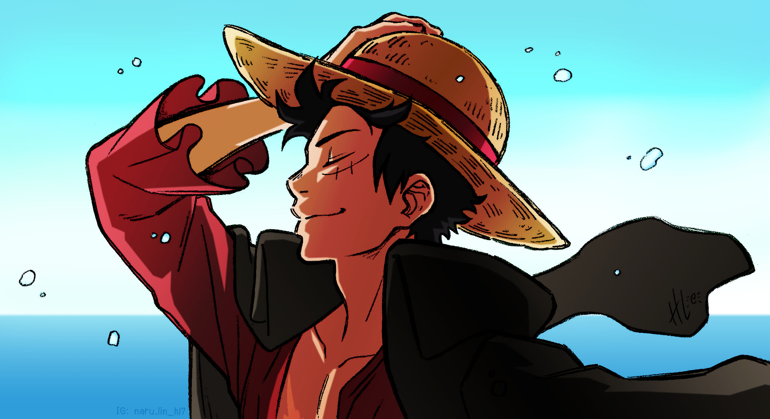 Anime Profile Monkey D Luffy, Luffy Portrait, HD phone wallpaper