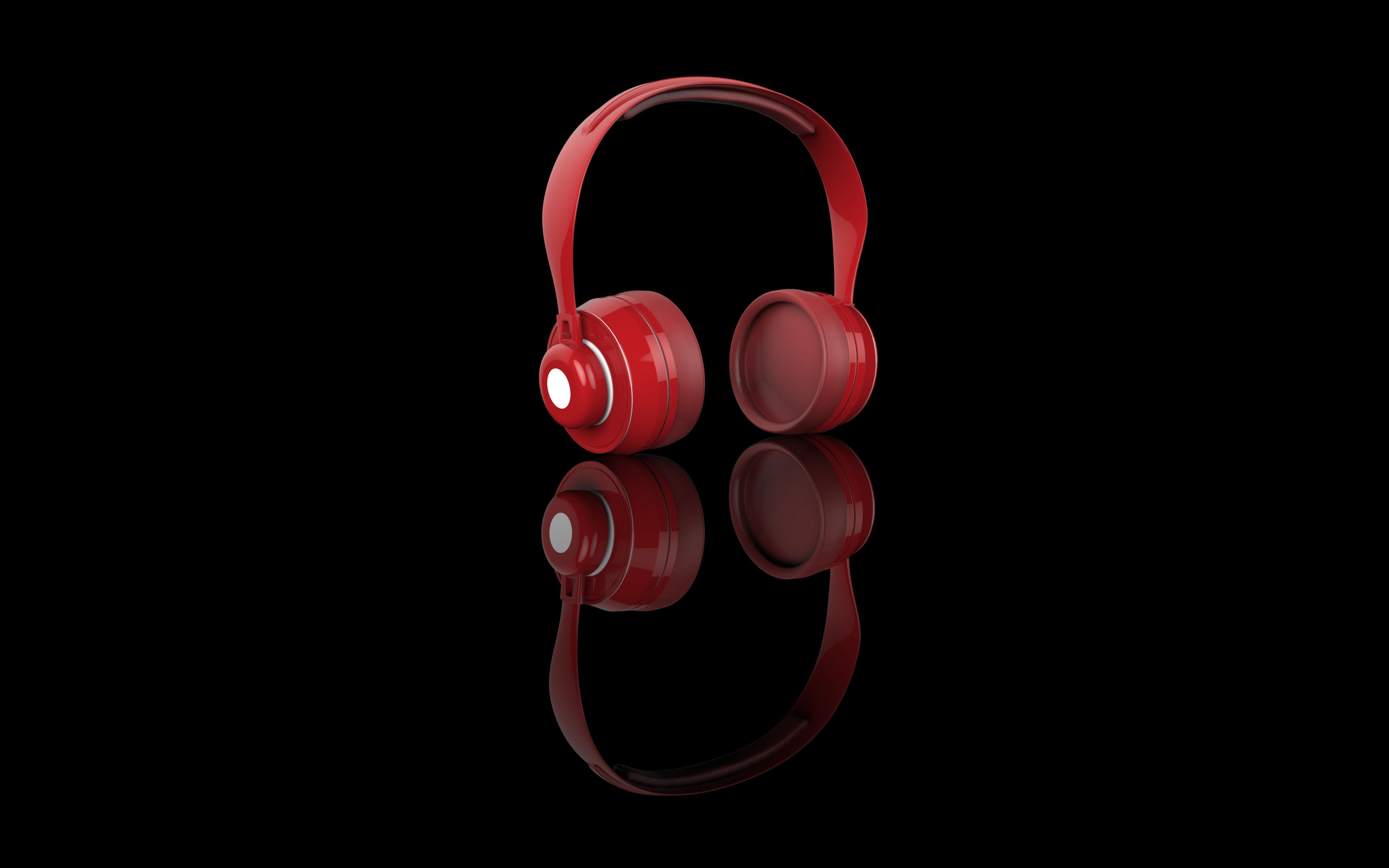 music, technology, headphones, red, technologies, sound, audio 1080p