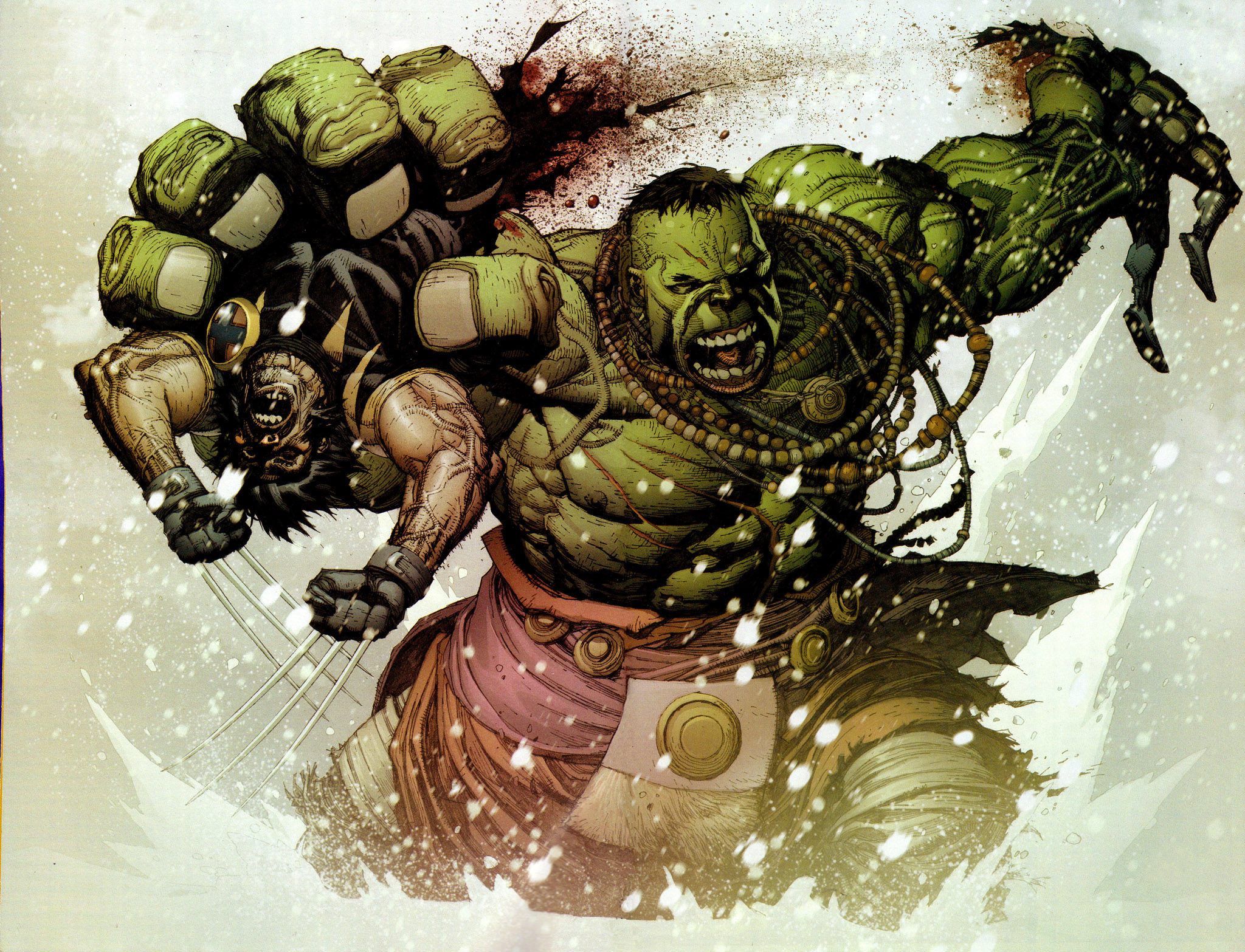 hulk, comics, wolverine HD wallpaper