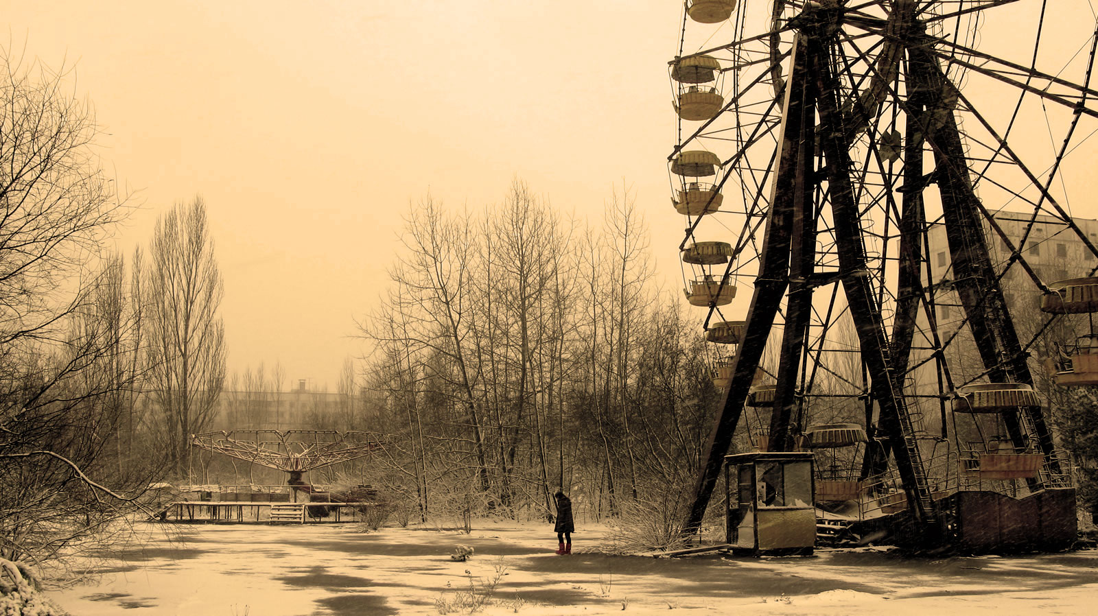chernobyl, man made, ferris wheel iphone wallpaper