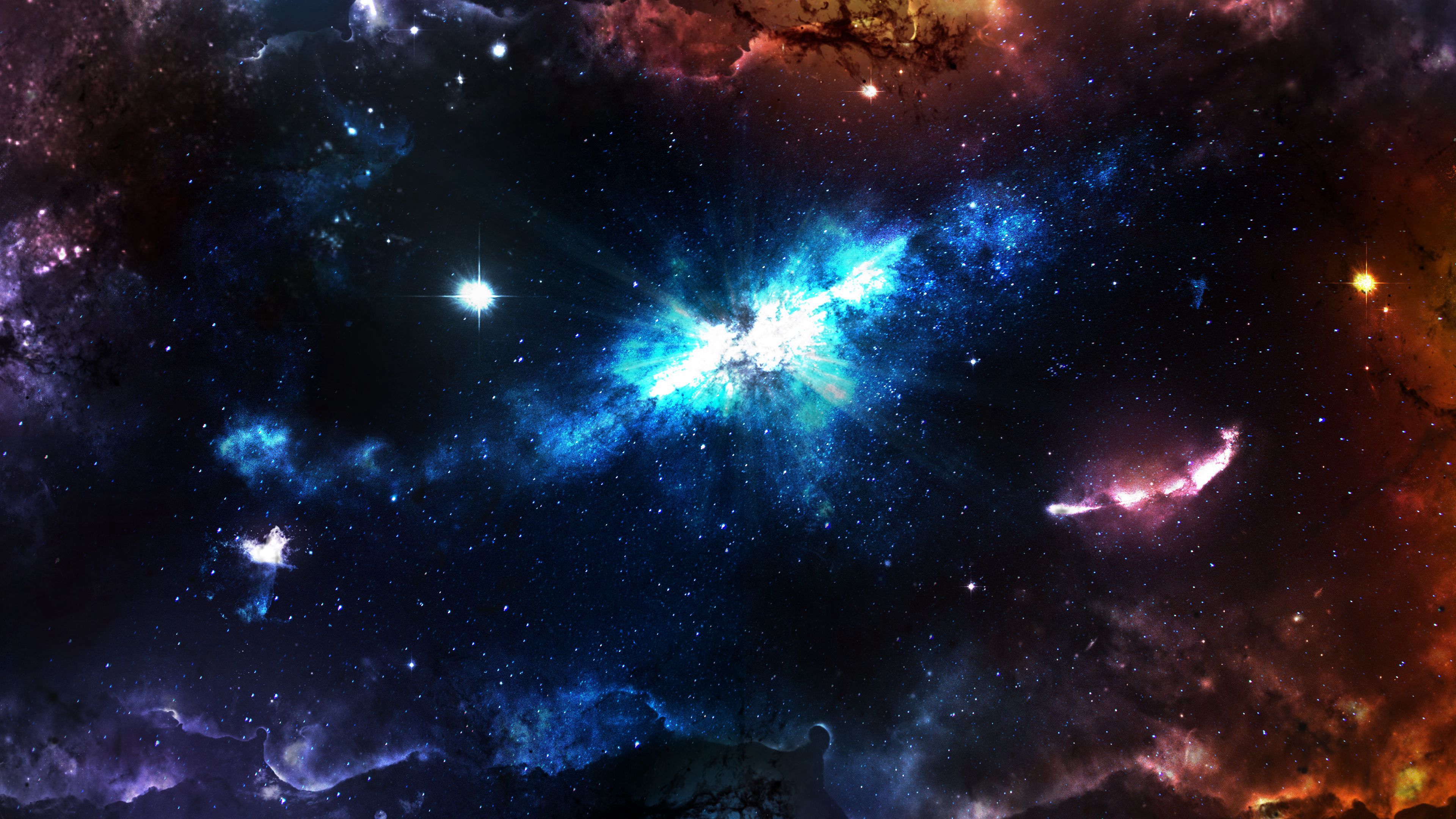Космос туманность звёзды 4k