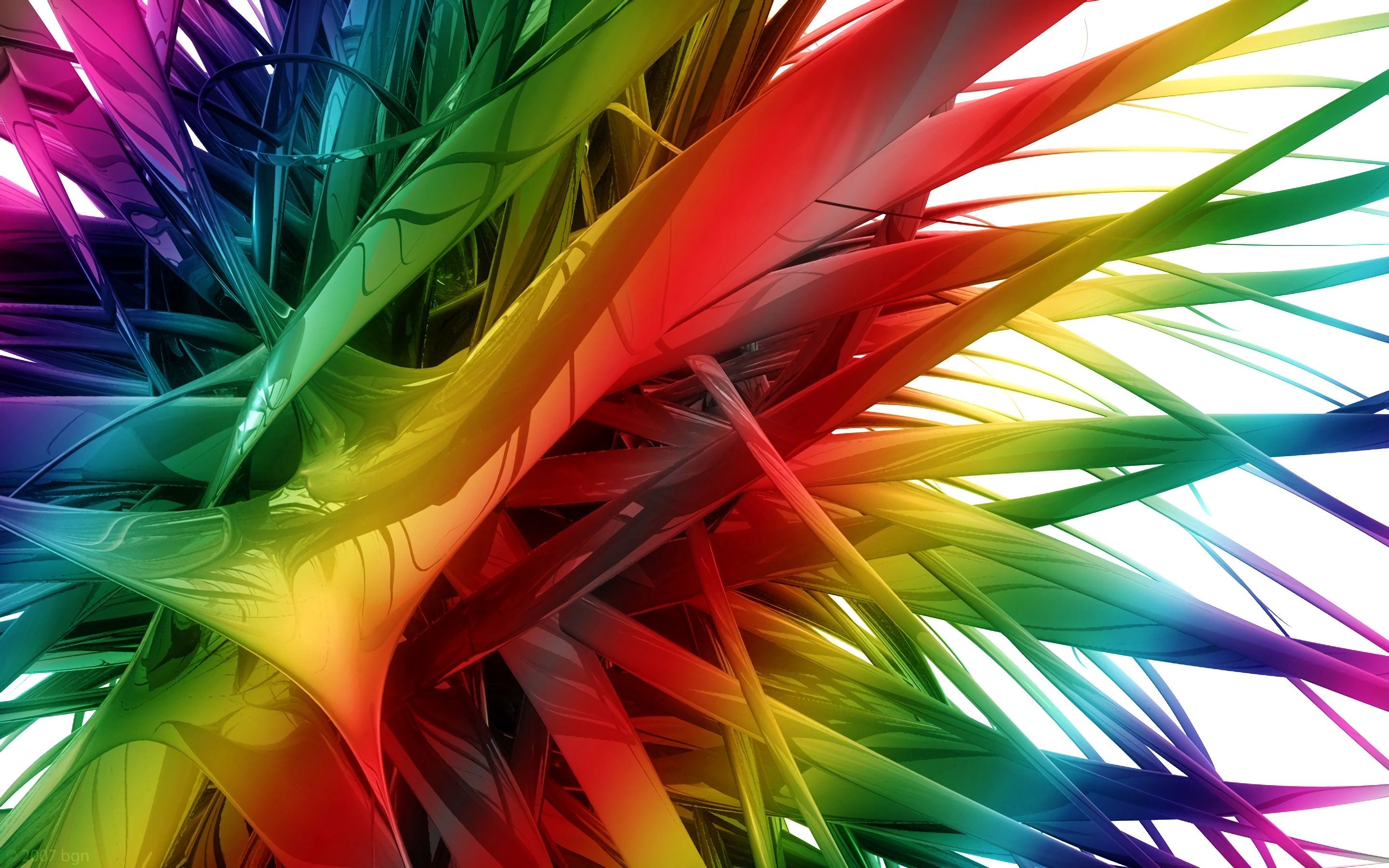 3d, abstract, colorful, cgi, cool HD wallpaper