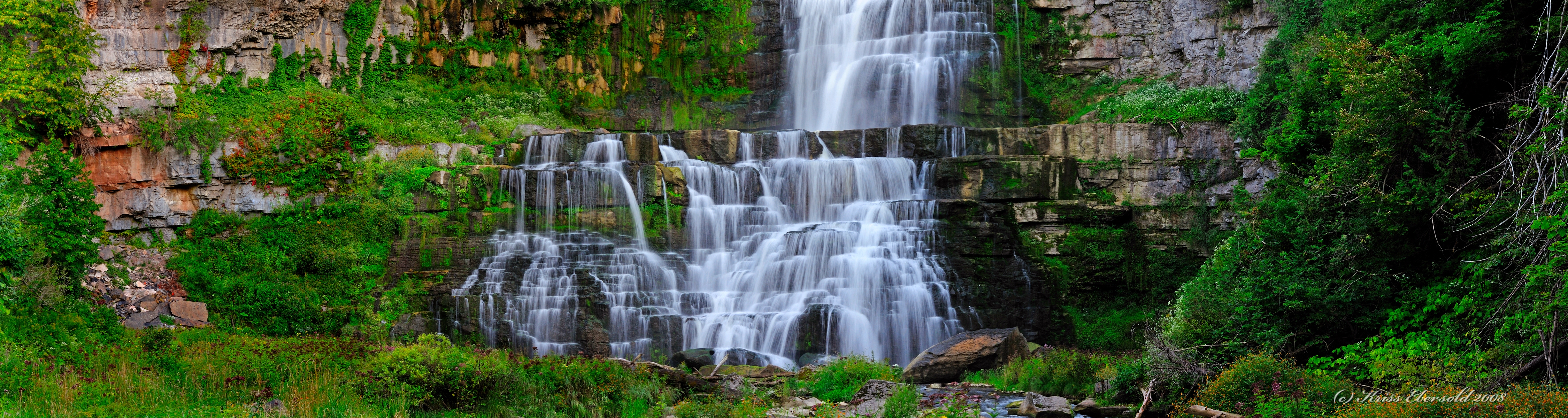 Free download wallpaper Nature, Rocks, Flow, Stream, Landscape, Waterfall on your PC desktop