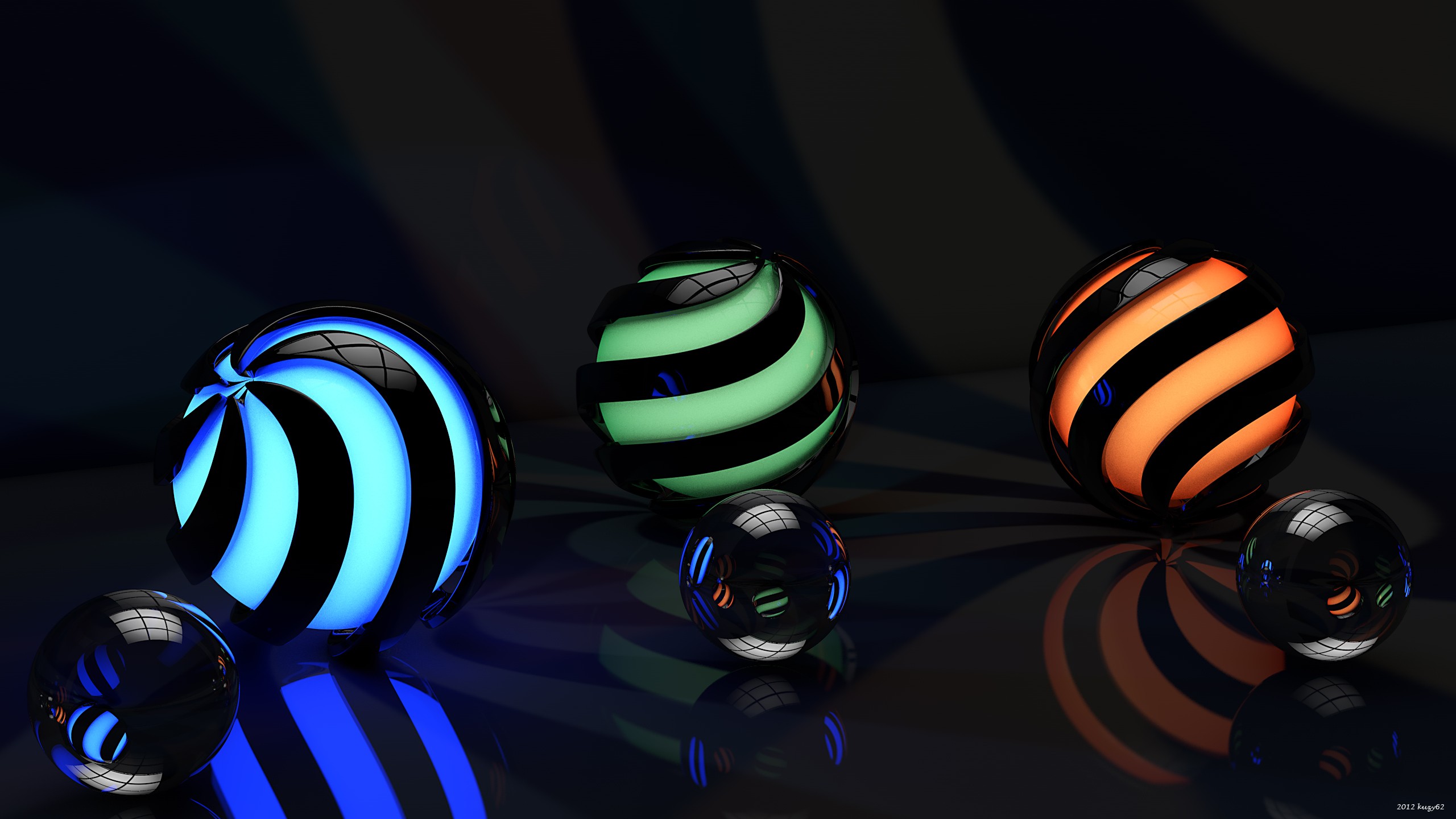 glass, 3d art, ball, artistic for android