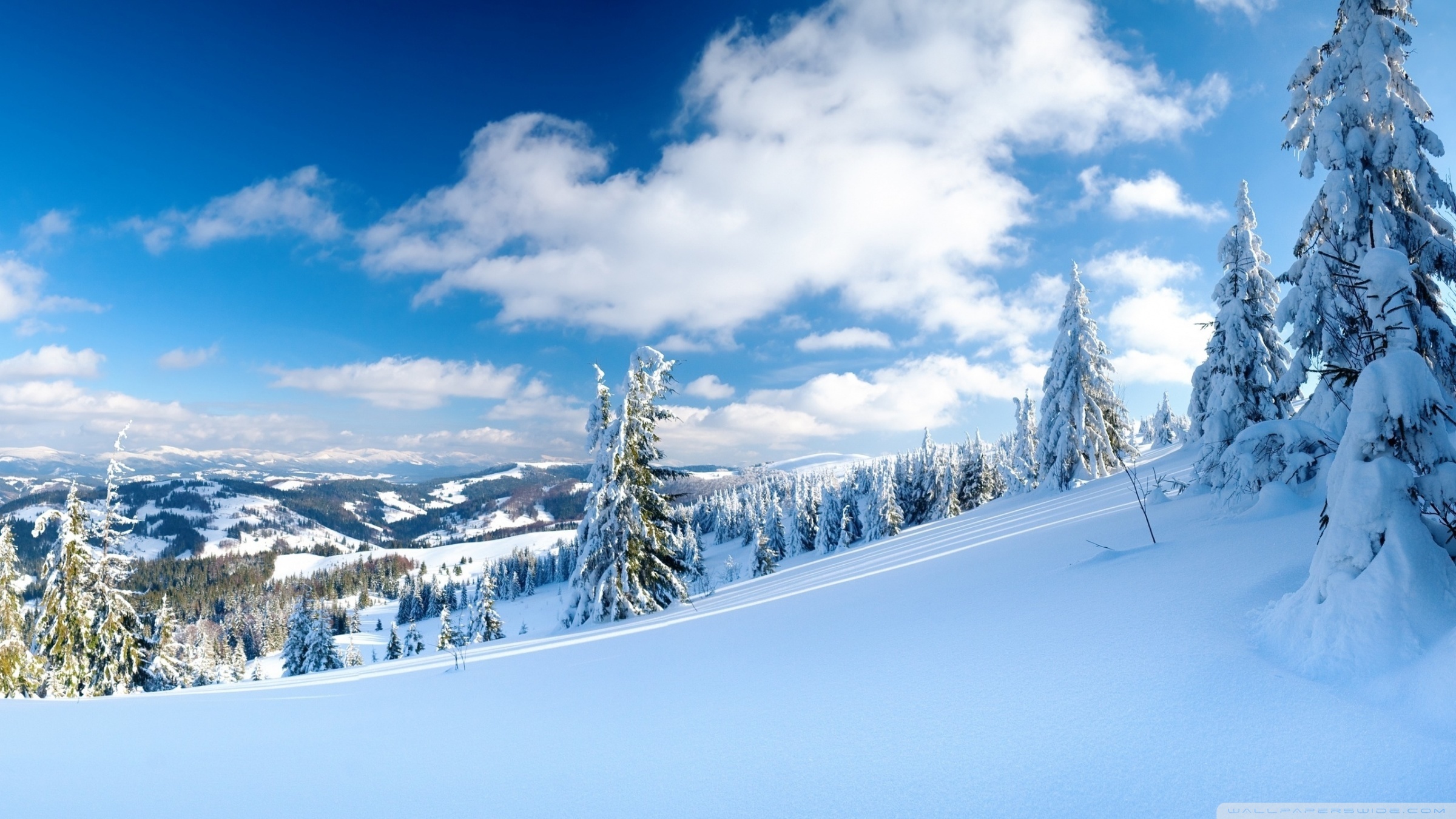 Скачать картинку Снег, Облака, Зима, Небо, Горы, Пейзаж в телефон бесплатно.