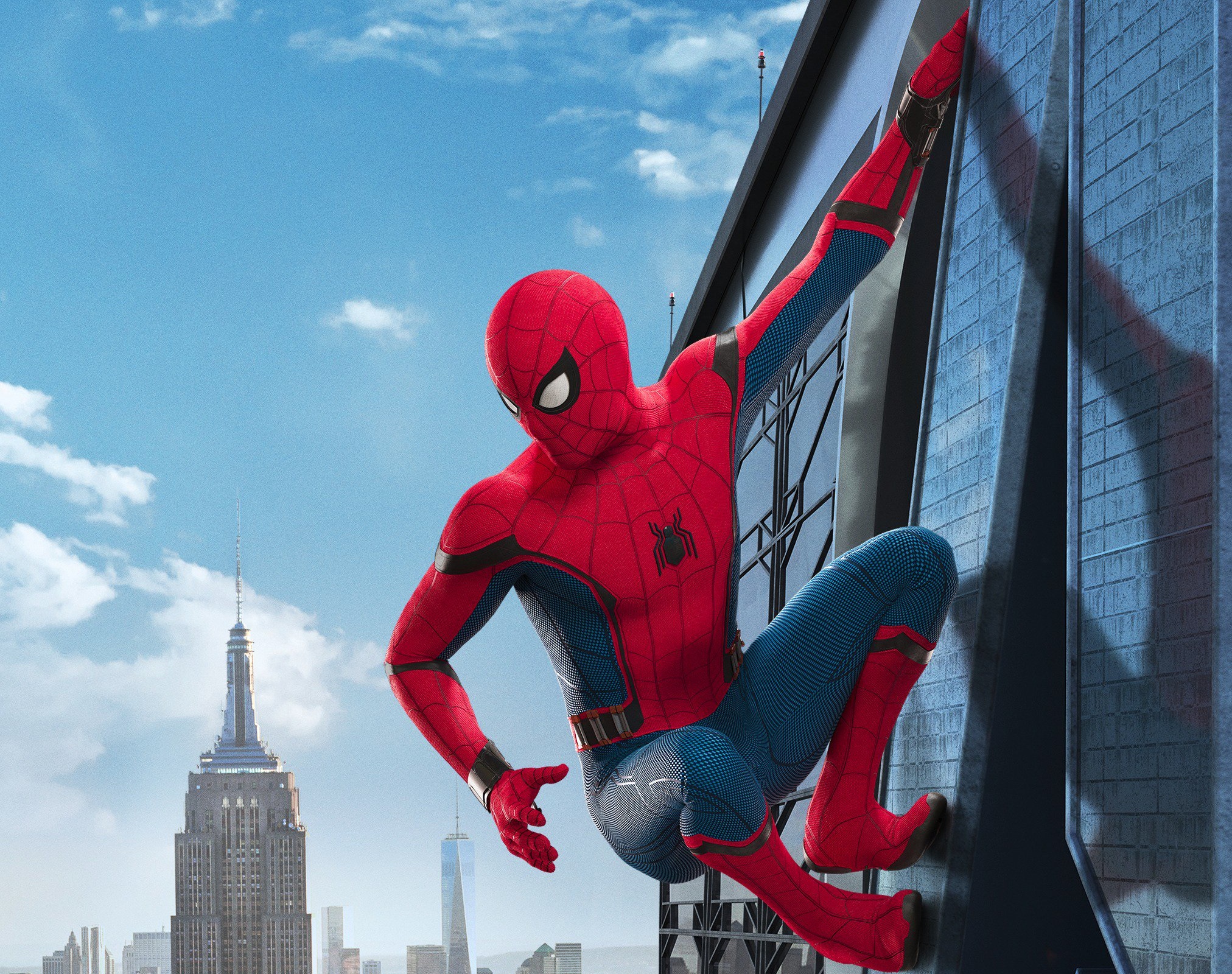 spider man, spider man: homecoming, peter parker, movie, empire state building 32K