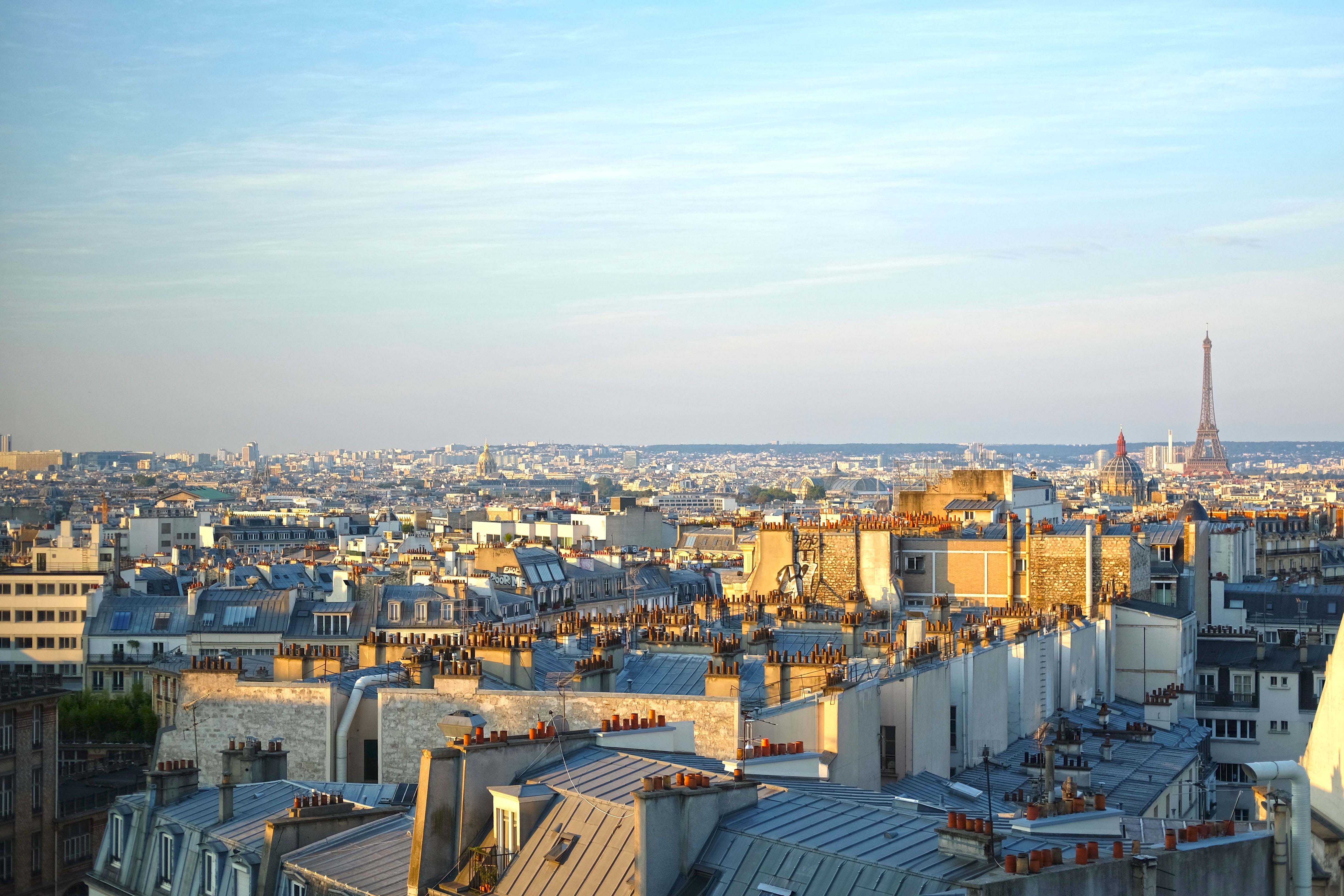 98483 免費下載壁紙 城市, 巴黎, 艾菲尔铁塔, 全景, 全景图 屏保和圖片