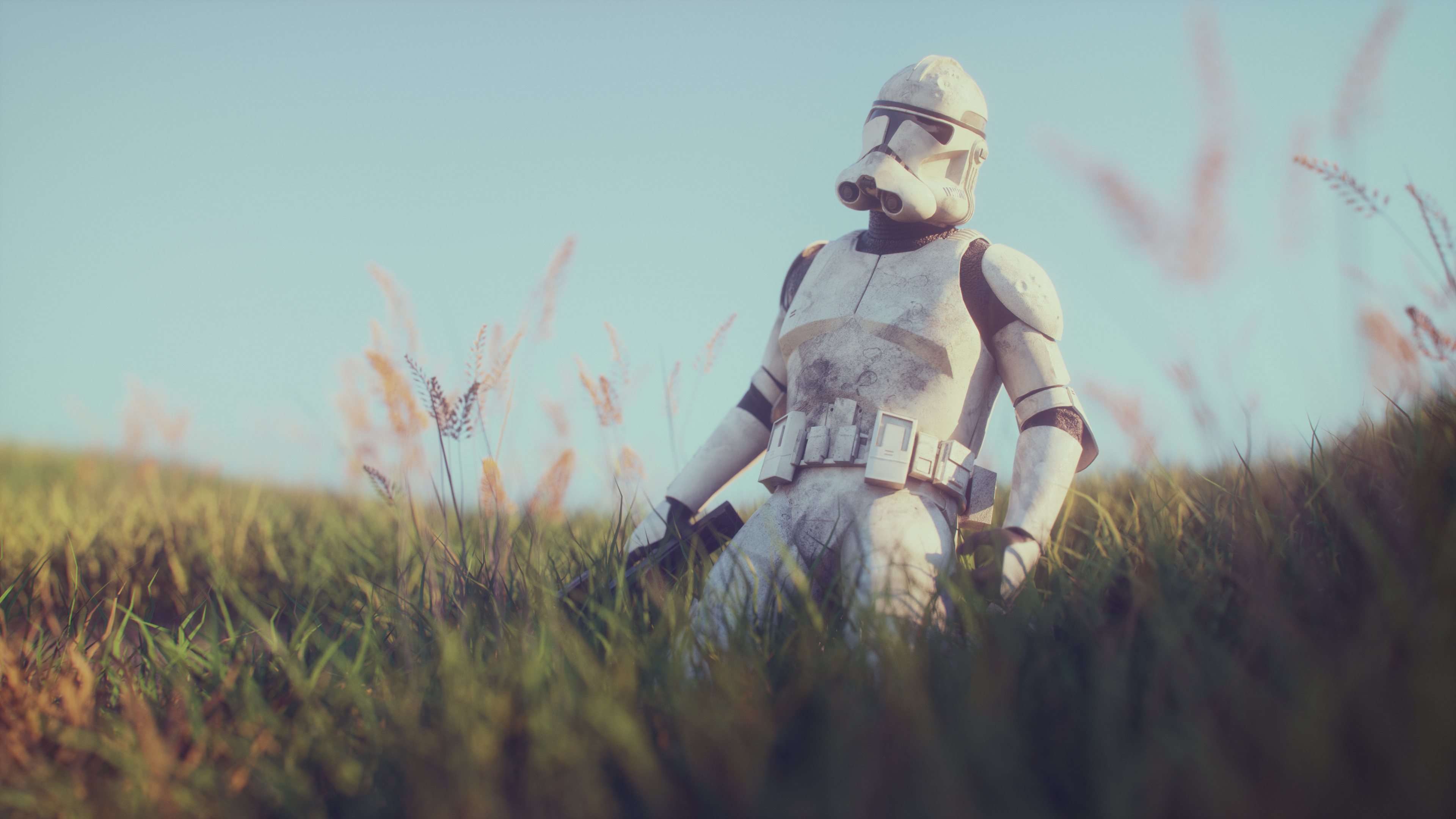 sci fi, star wars, clone trooper, figurine Phone Background