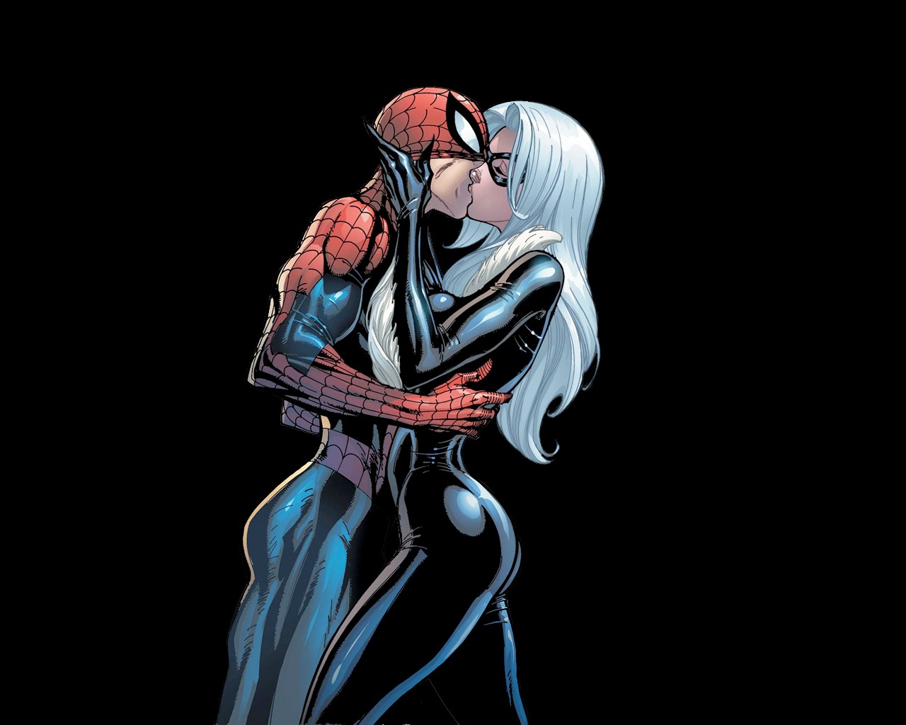 HD desktop wallpaper: Spider Man, Kiss, Comics, Black Cat (Marvel Comics),  Peter Parker download free picture #1497767