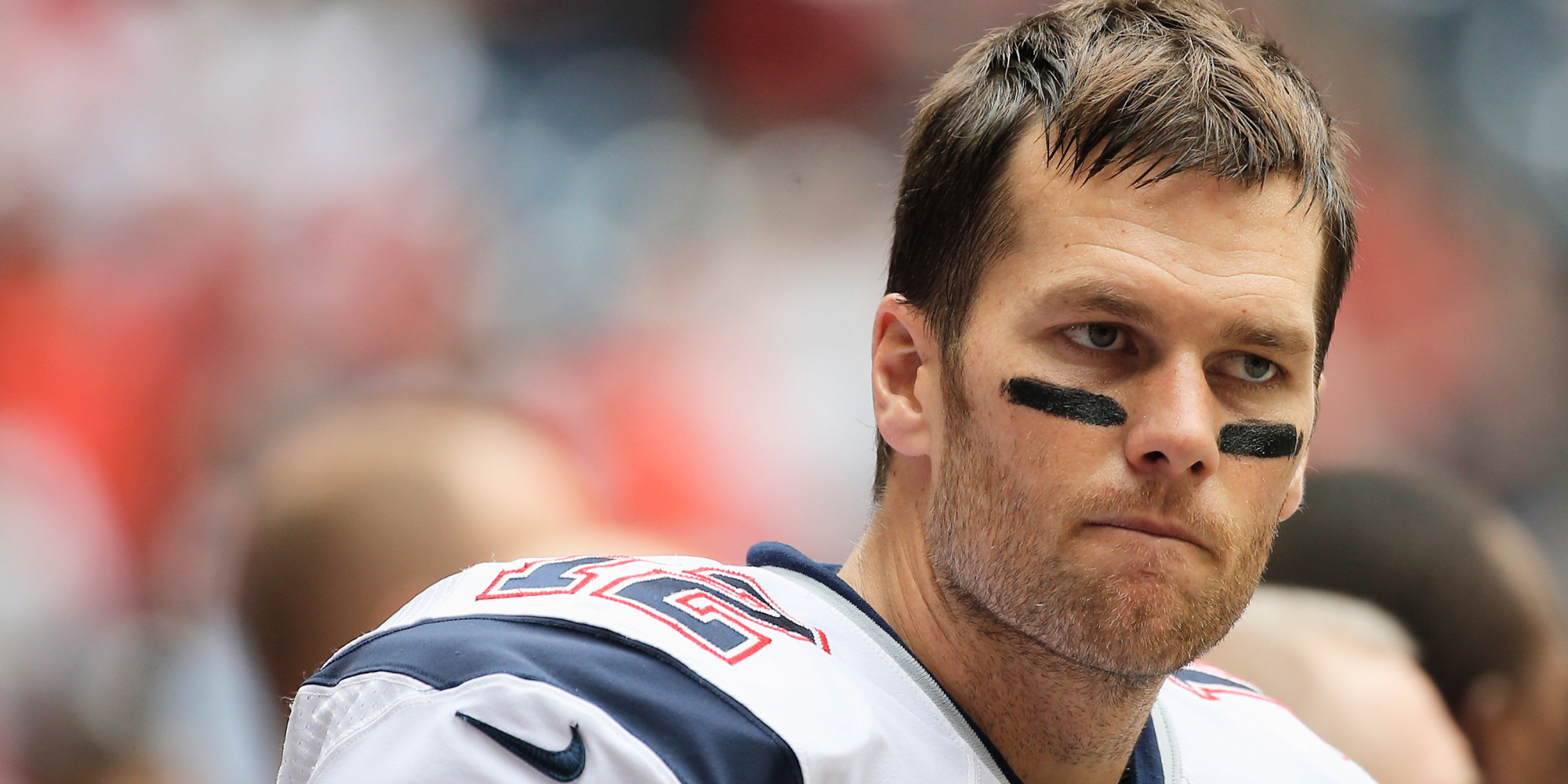 New England Patriots Tom Brady portrait HD wallpaper