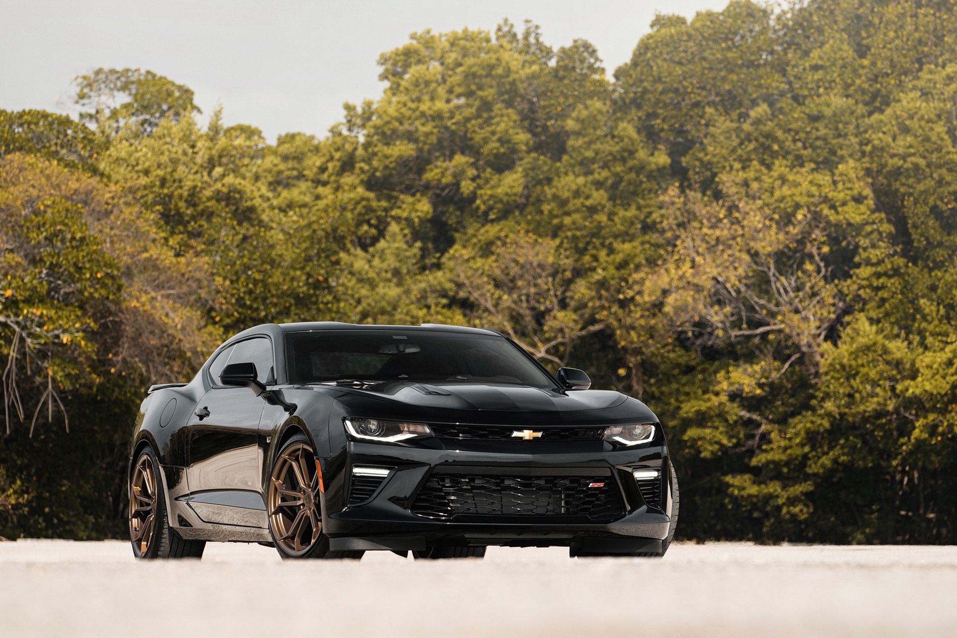 Chevrolet Camaro черная Эстетика