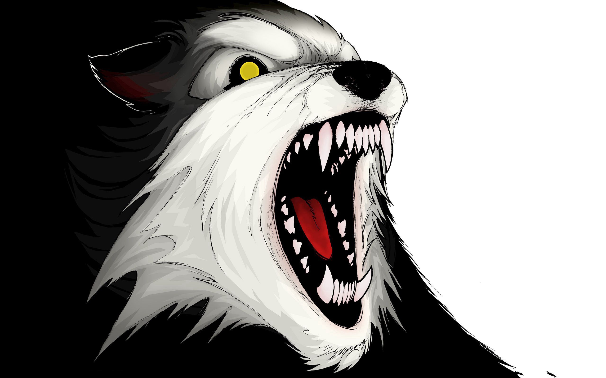 aggression, vector, grin, wolf