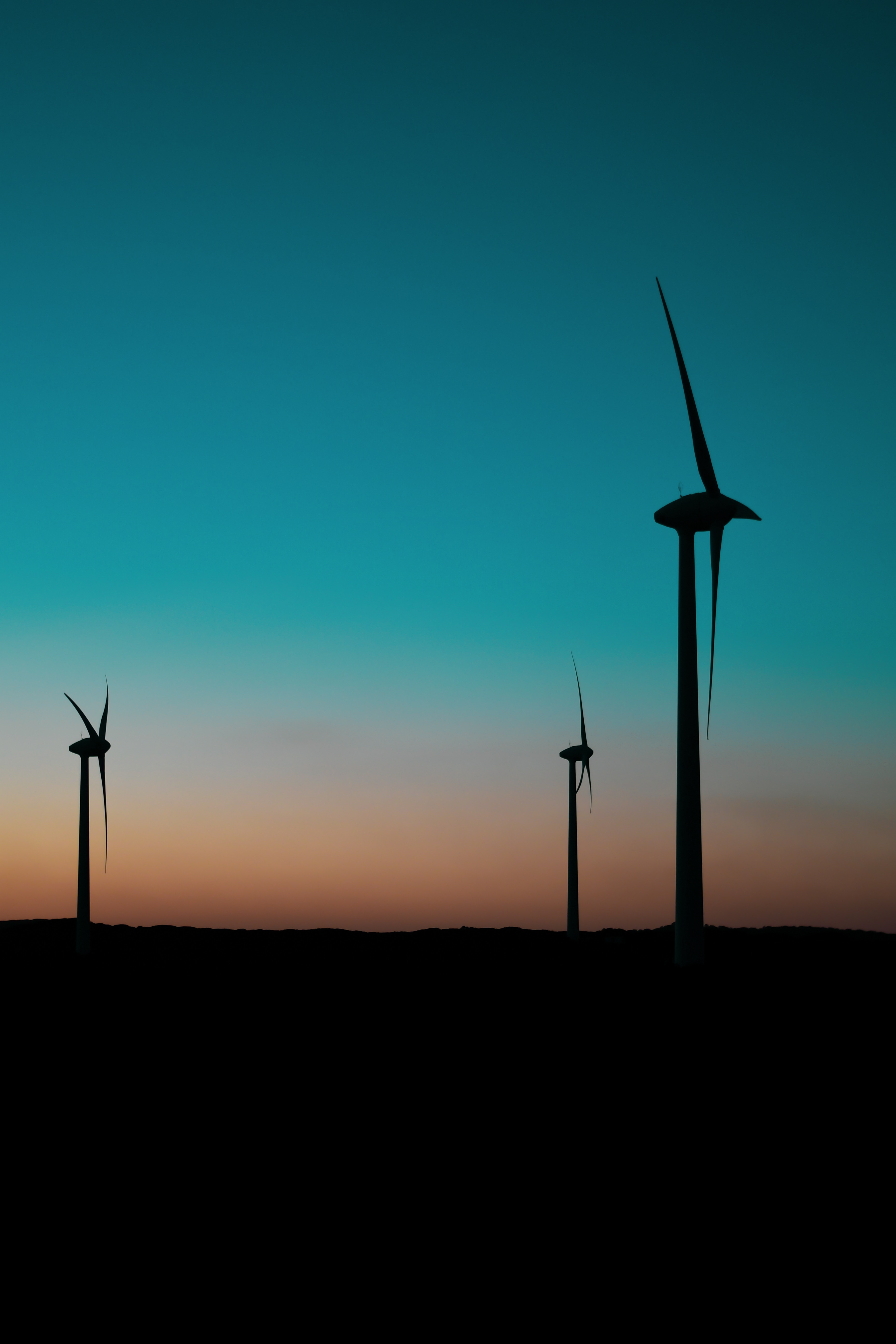 dark, twilight, dusk, pillars, posts, wind power plant, turbines, turbine, blades images