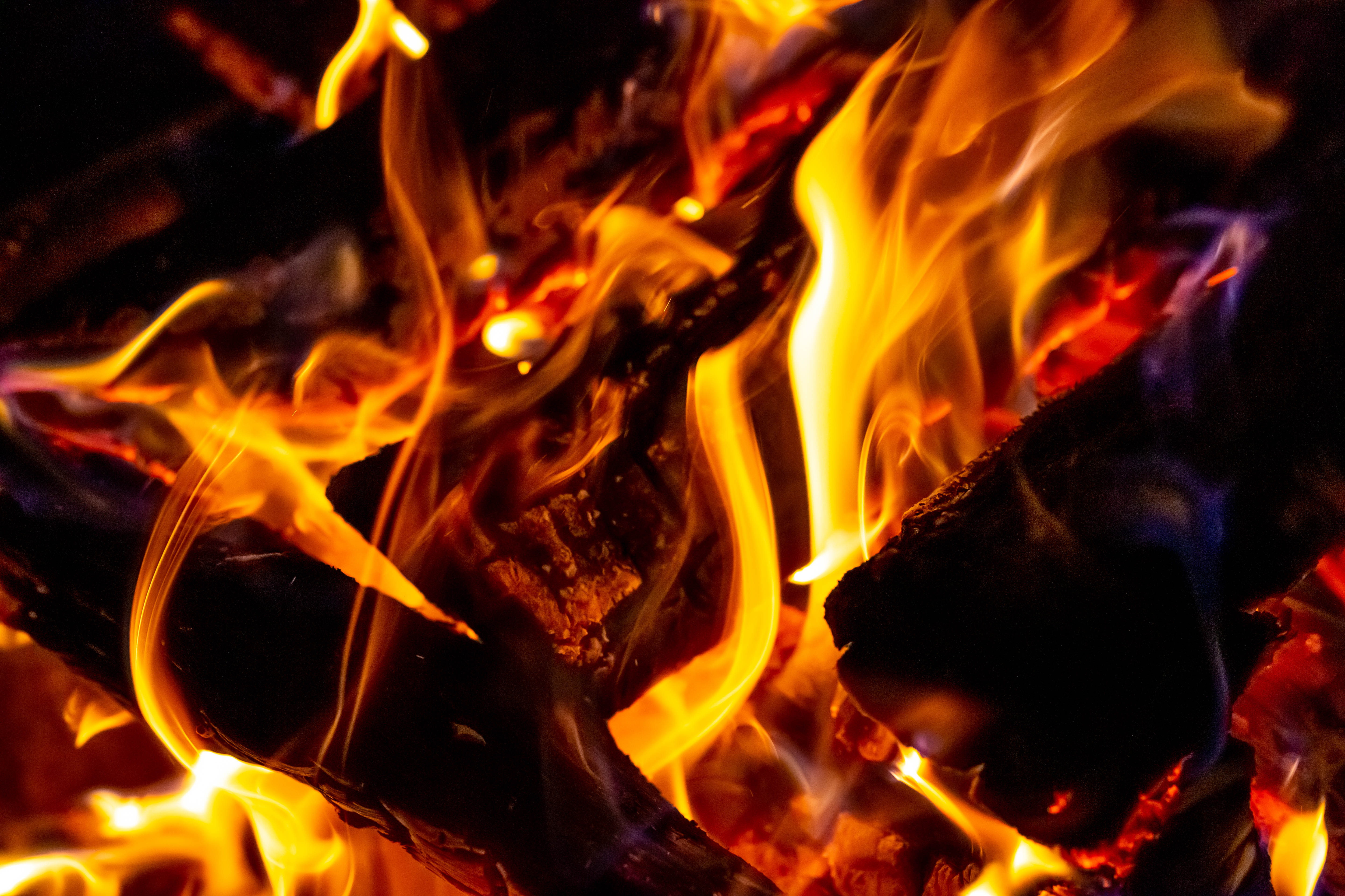 firewood, bonfire, fire, miscellanea, miscellaneous, blazing, flaming 2160p