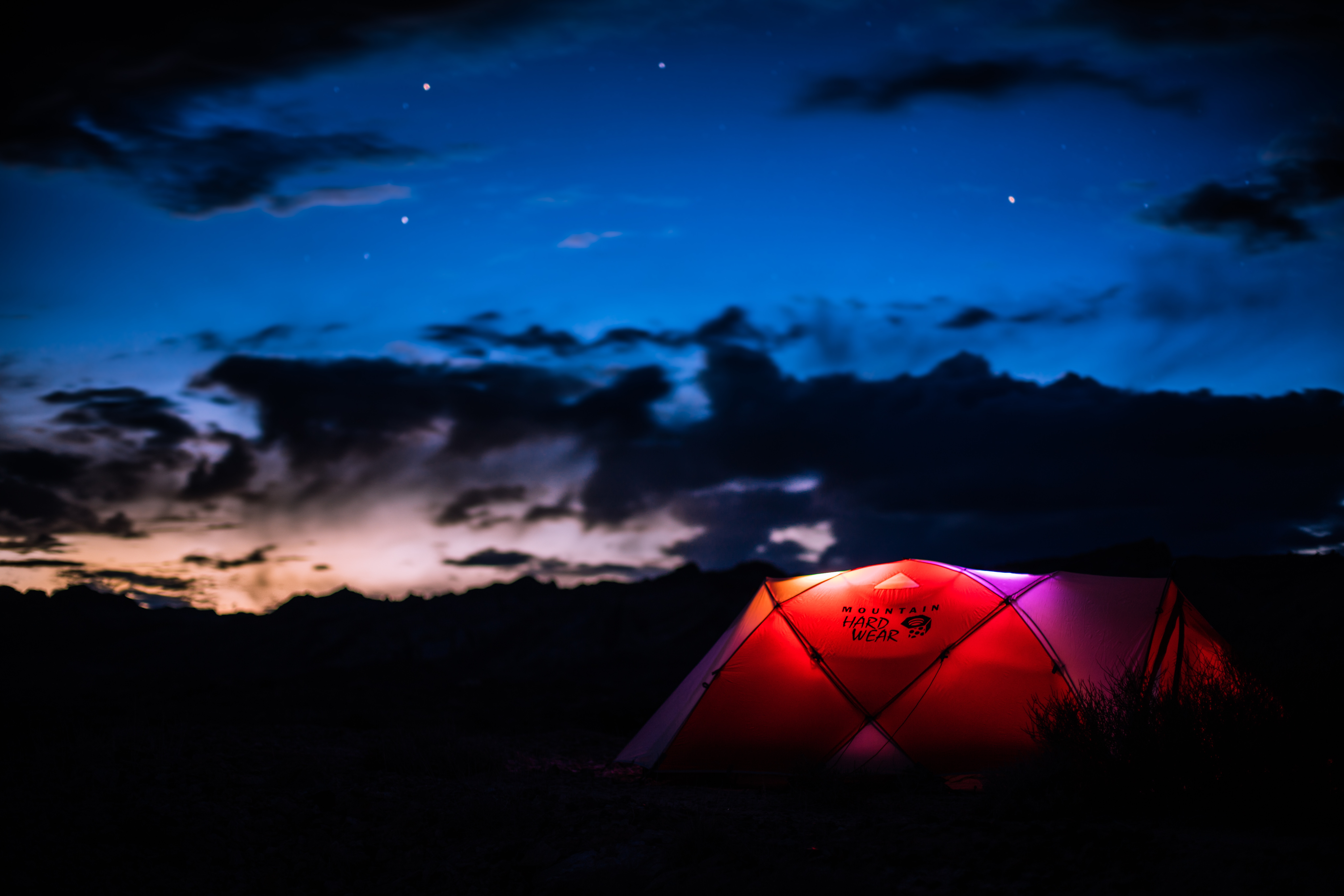 camping, dark, sky, tent, night, campsite wallpapers for tablet